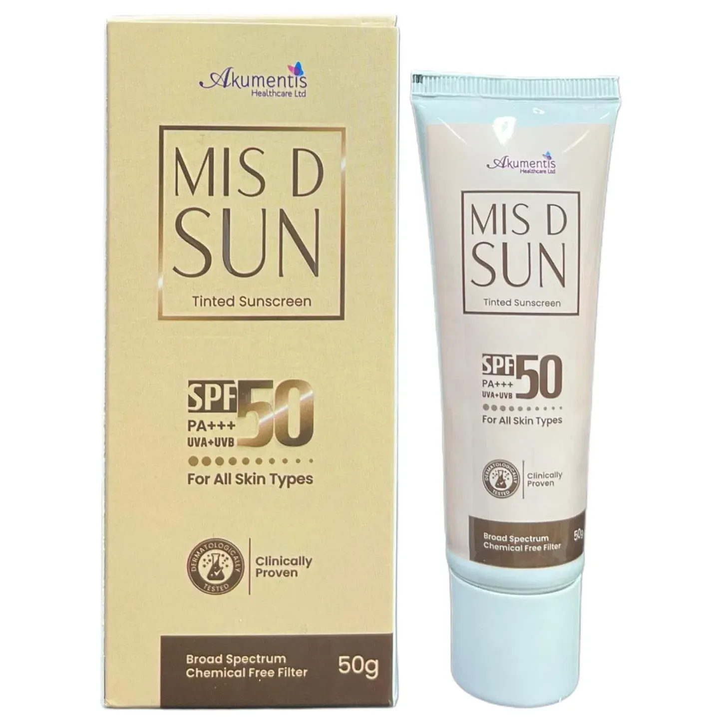 Mis D Sun Tinted Sunscreen 50gm product image