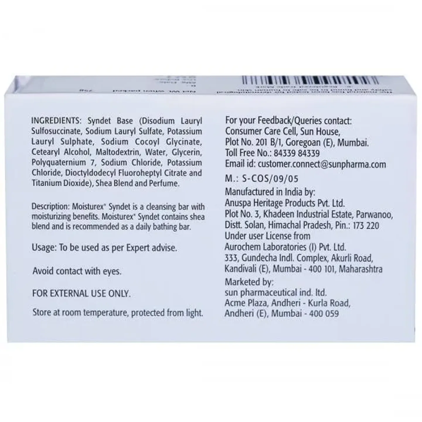 Moisturex Syndet Bathing Bar 75gm product image