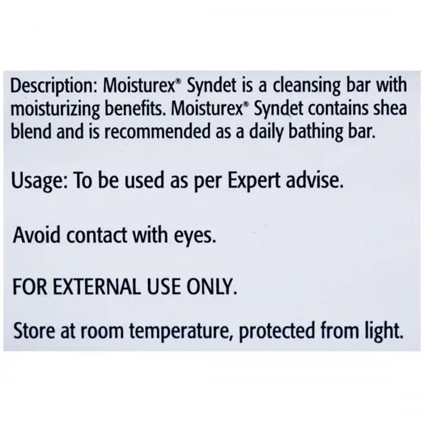 Moisturex Syndet Bathing Bar product image