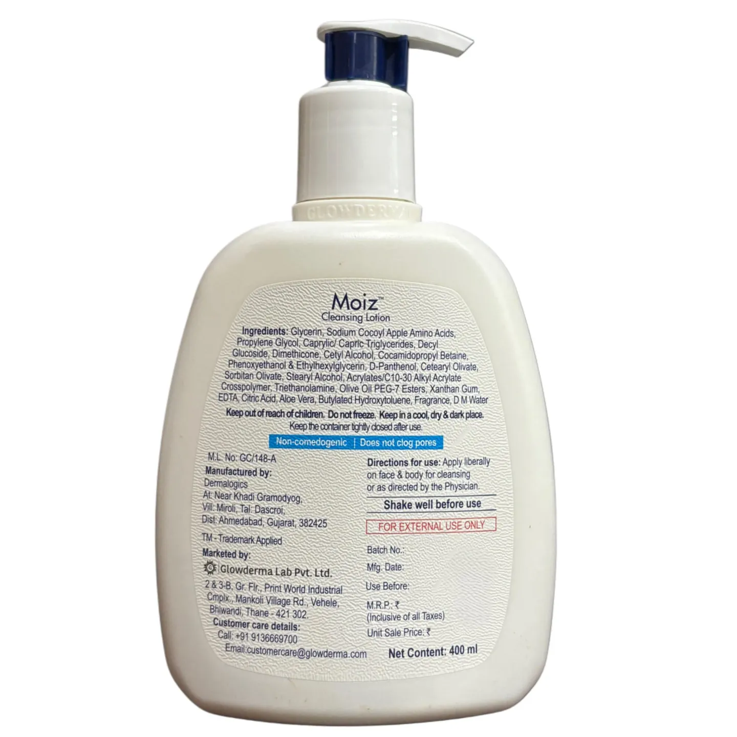 Moiz Cleansing Lotion 400ml product image