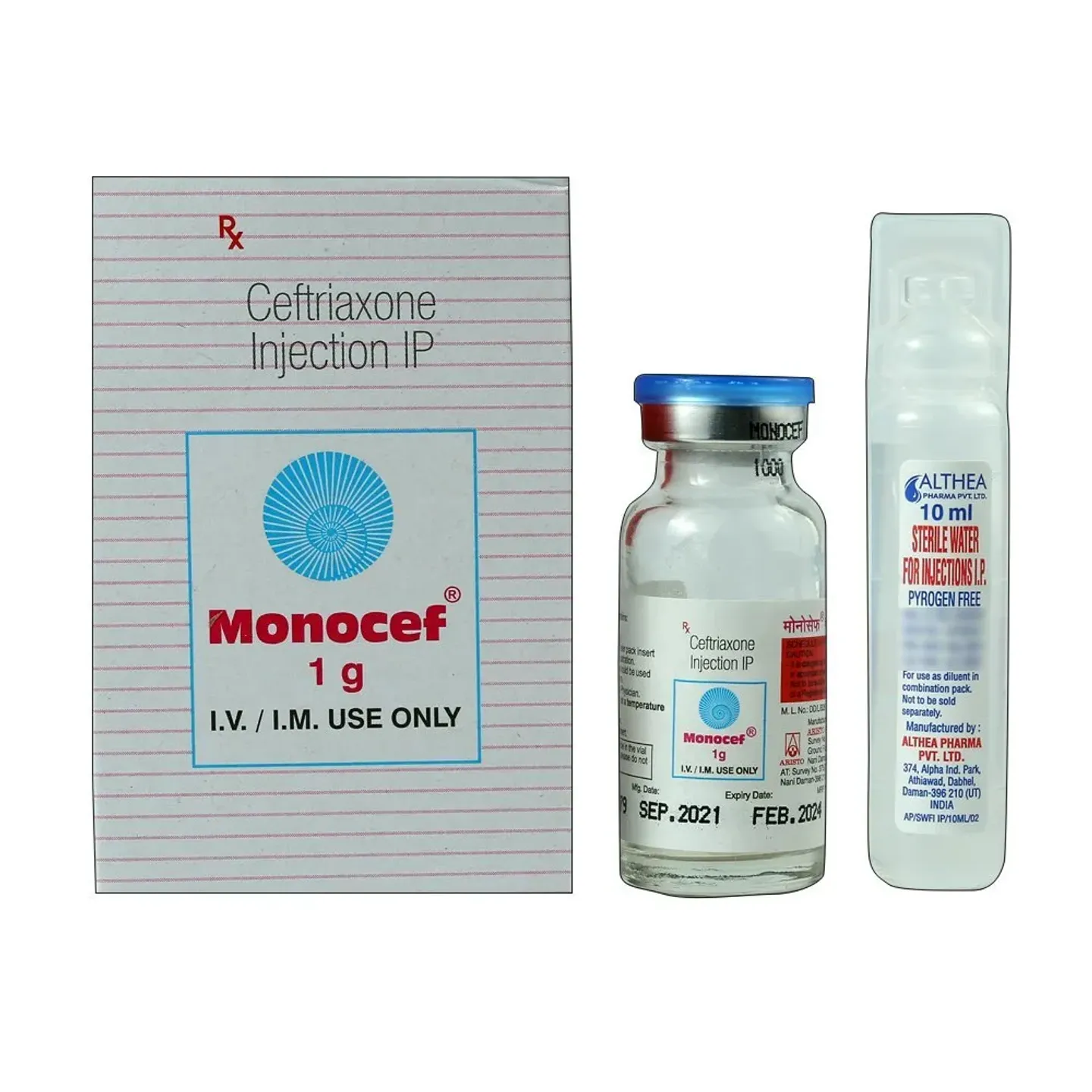 Monocef 1g Injection product image