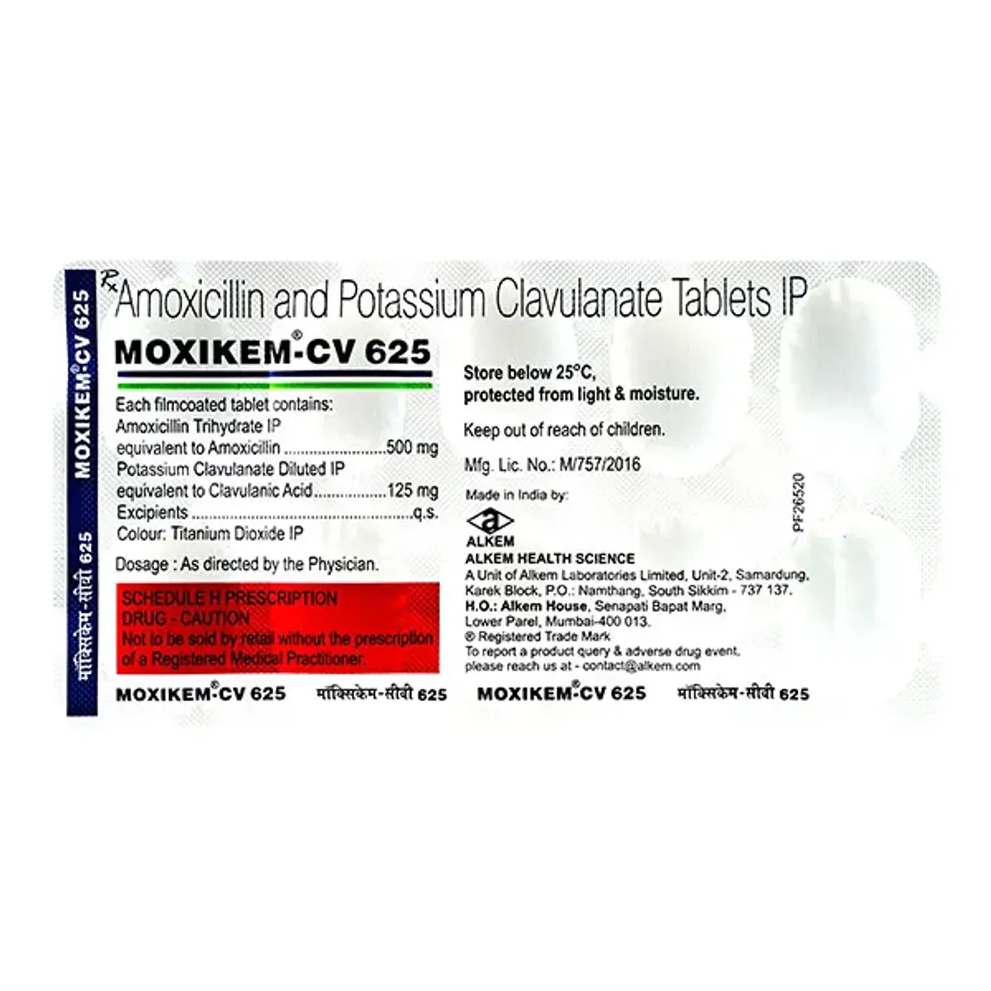 Moxikem-cv 625 Tablet product image