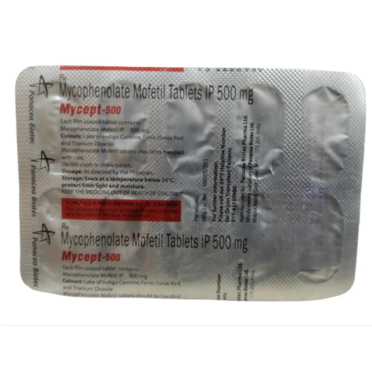 Mycept 500 Tablet product image
