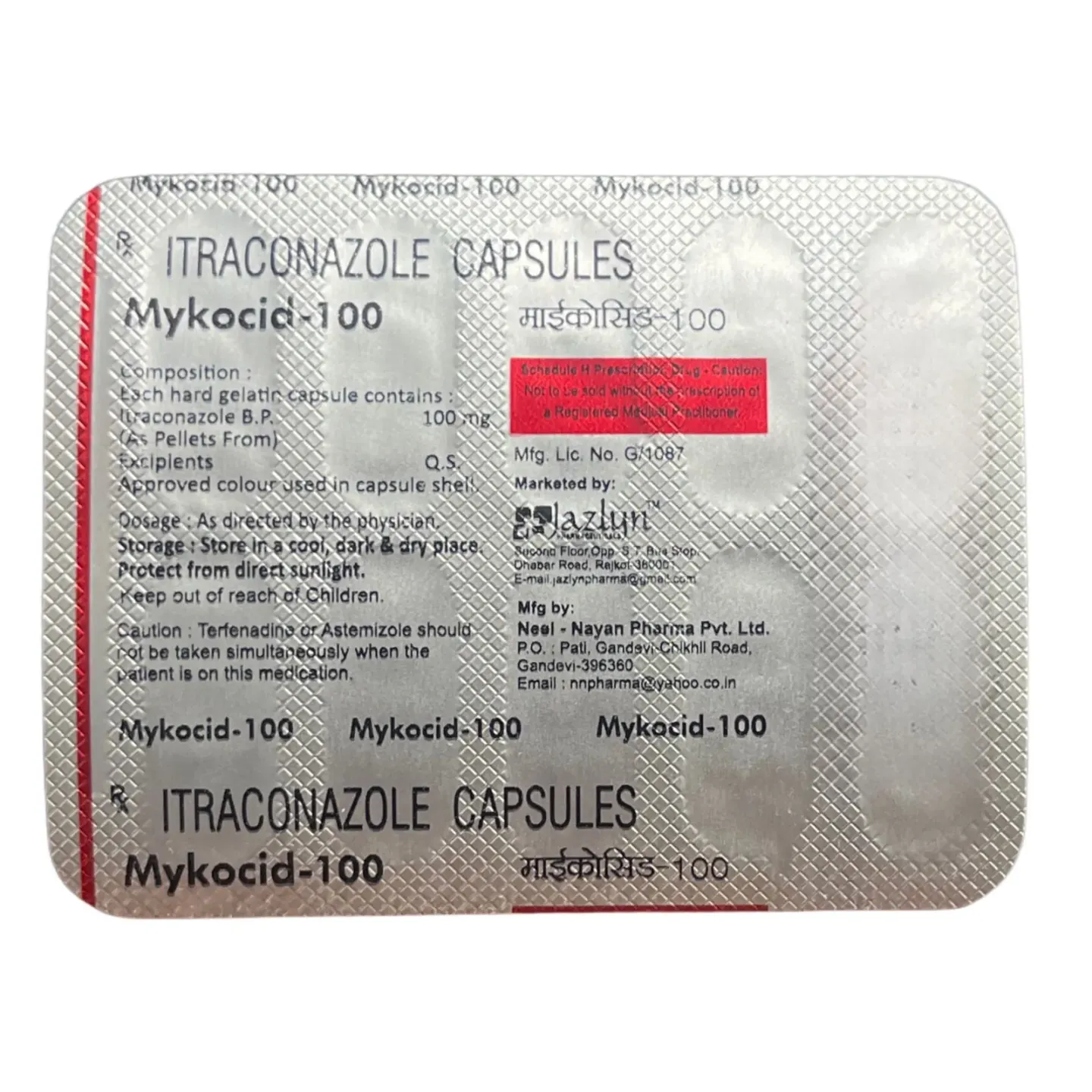 Mykocid 100 Tablet product image