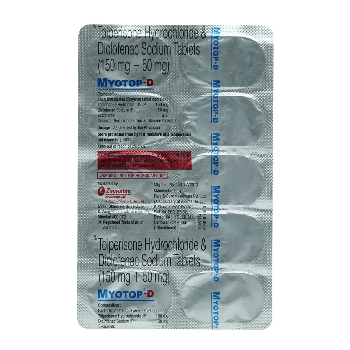 Myotop-d Tablet product image