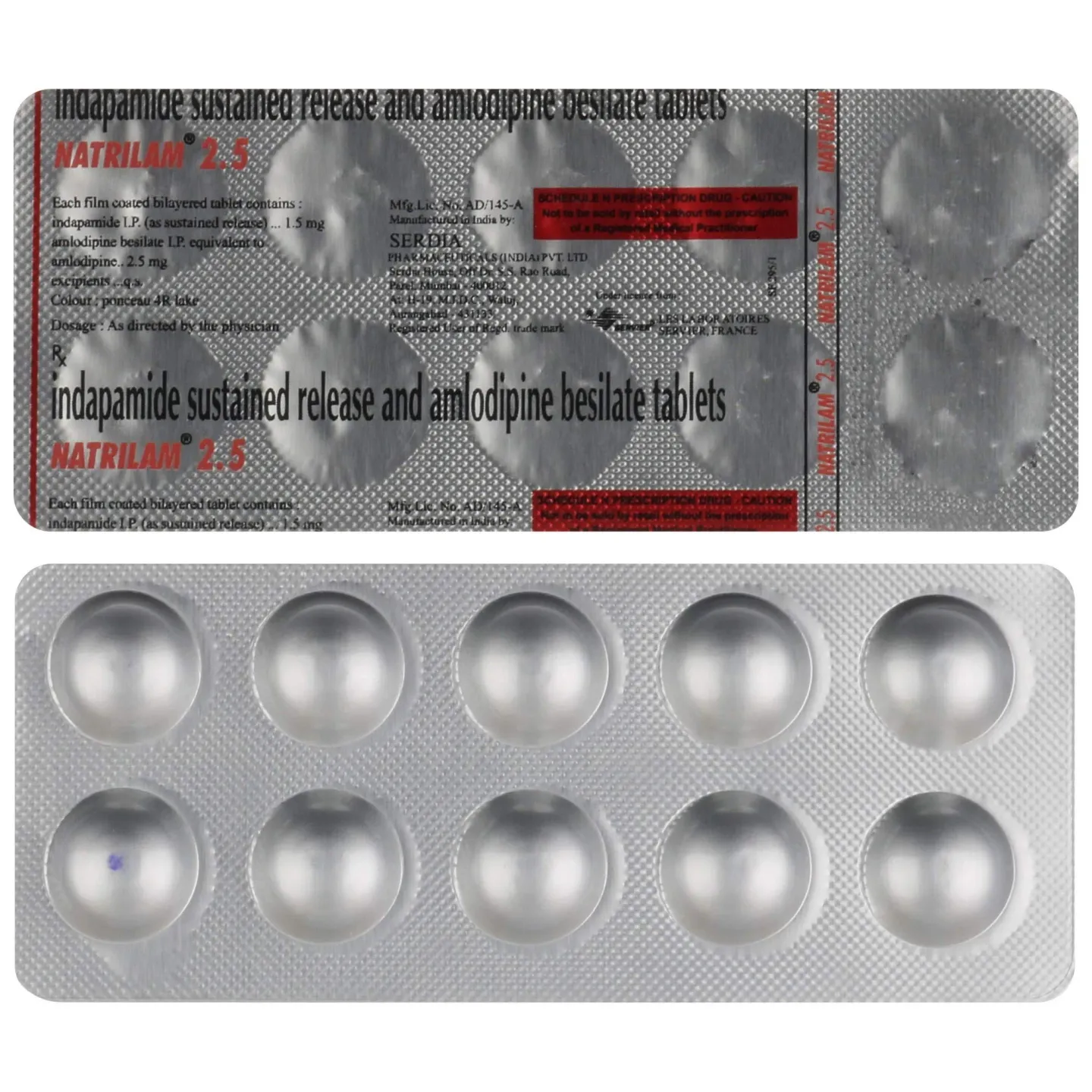 Natrilam 2.5mg Tablet product image