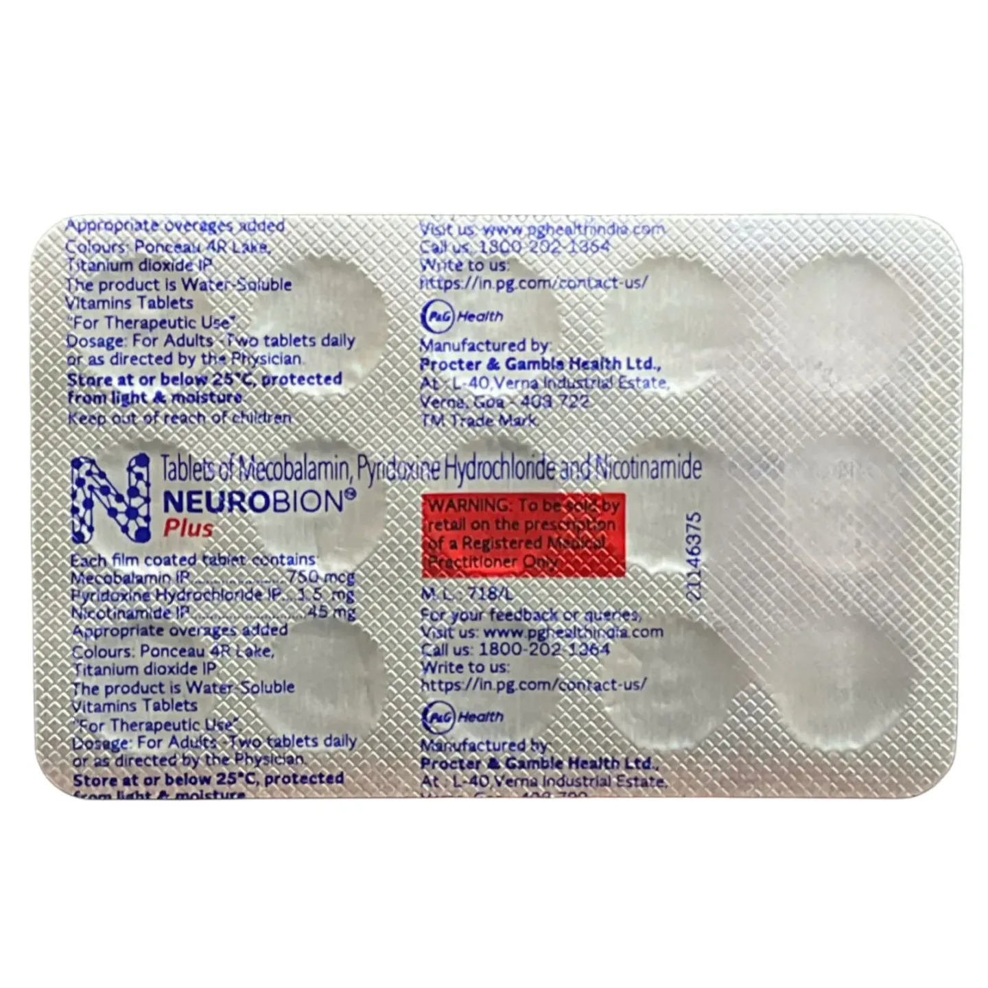 Neurobion Plus Tablet product image