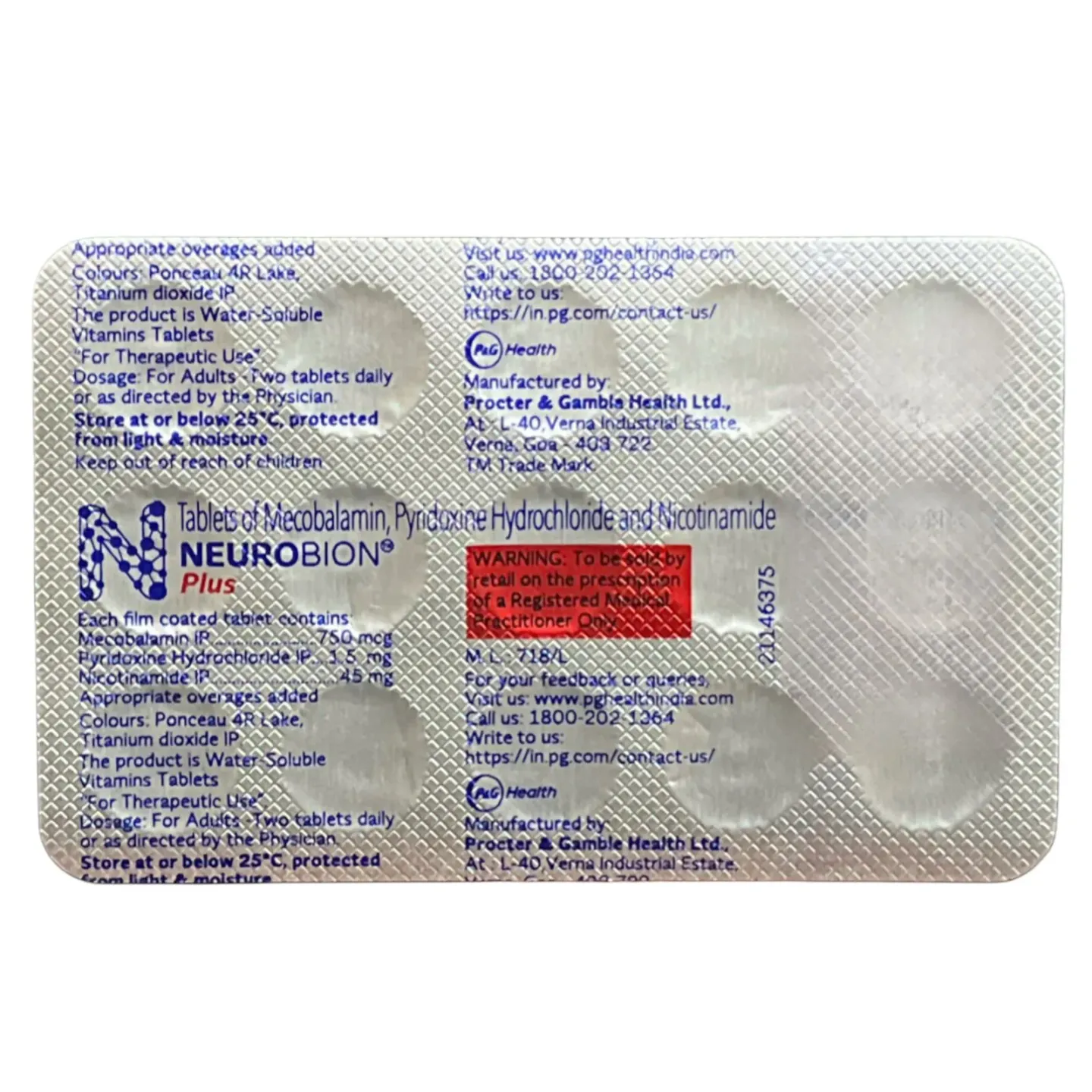 Neurobion Plus Tablet product image