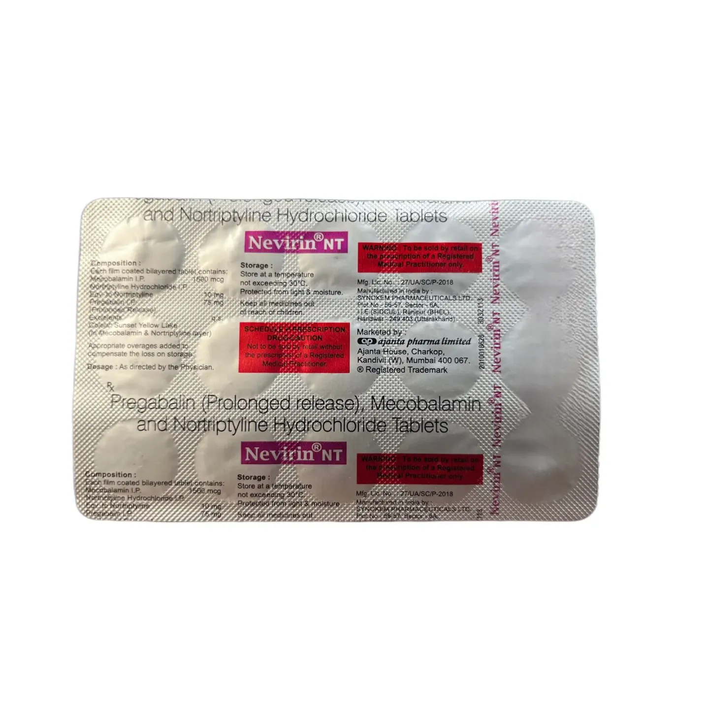 Nevirin Nt Tablet product image
