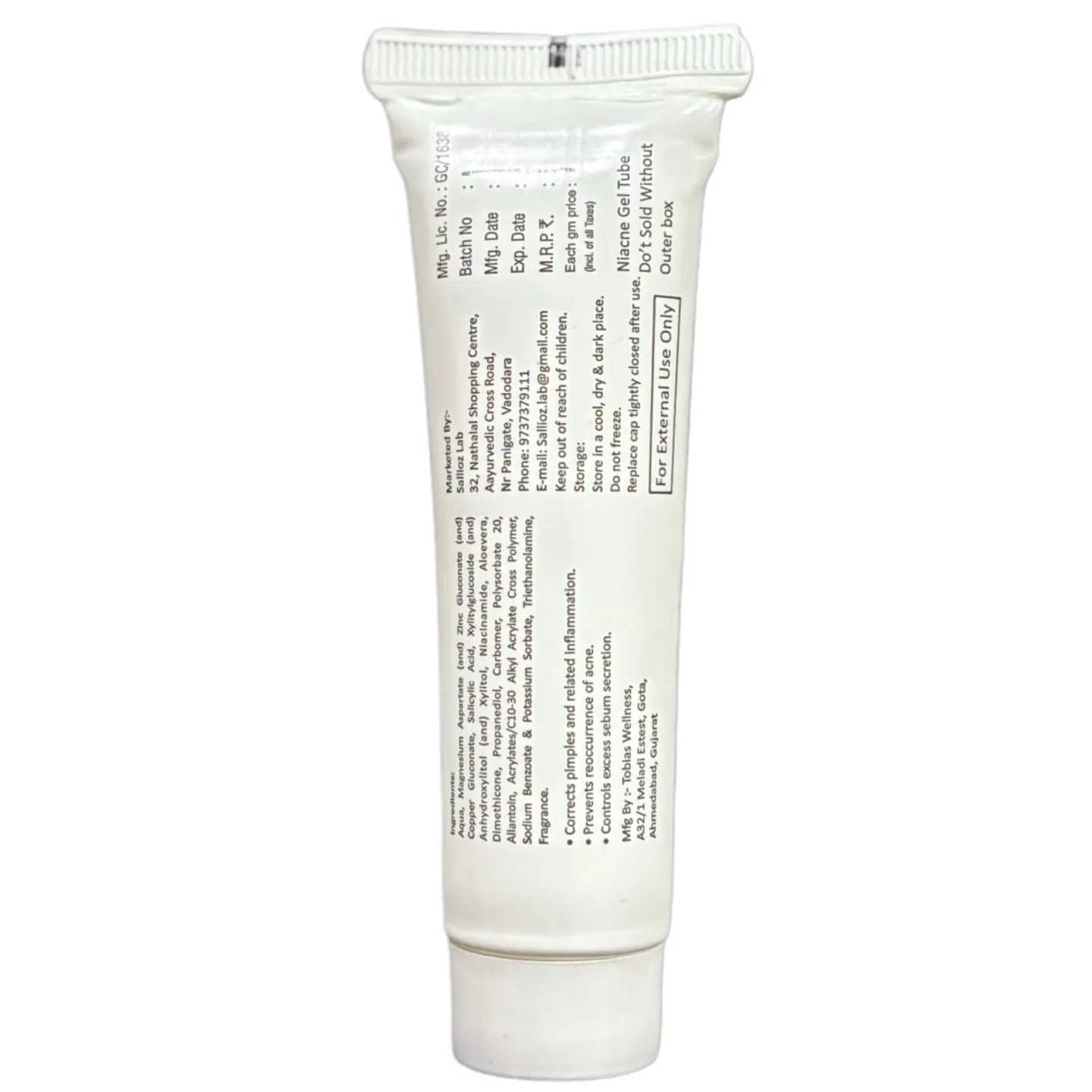 Niacne Gel 20gm product image