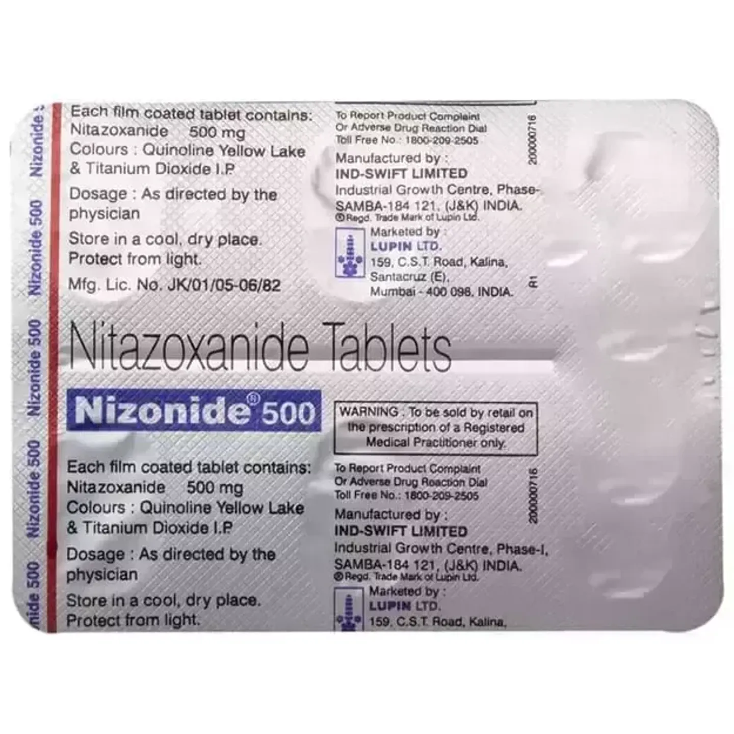 Nizonide 500 Tablet product image