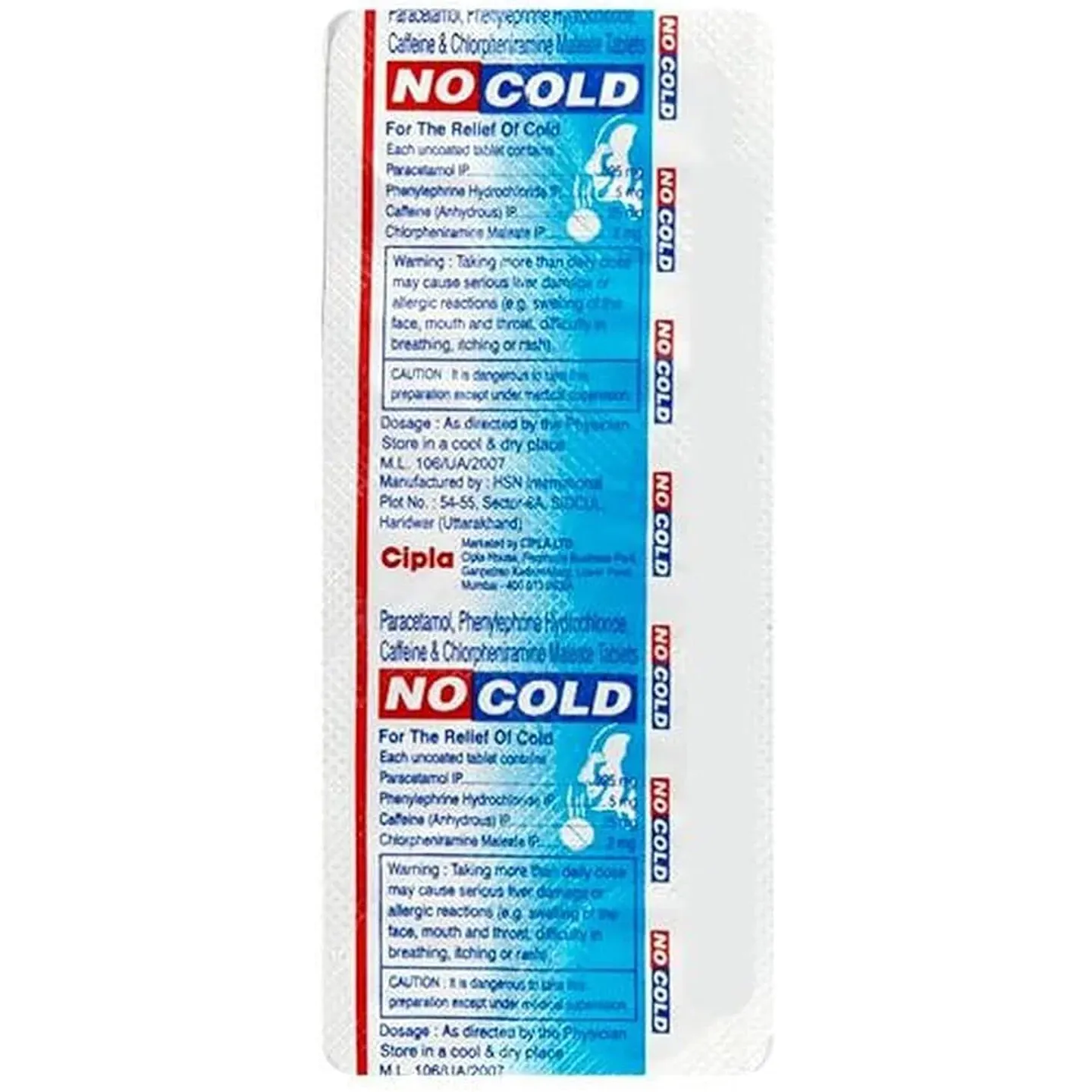 Nocold Tablet product image