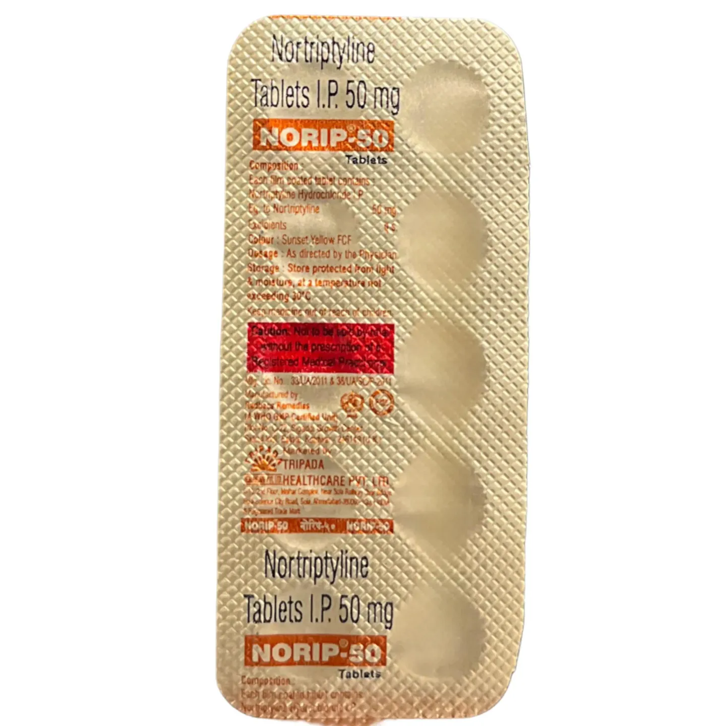 Norip 50 Tablet product image