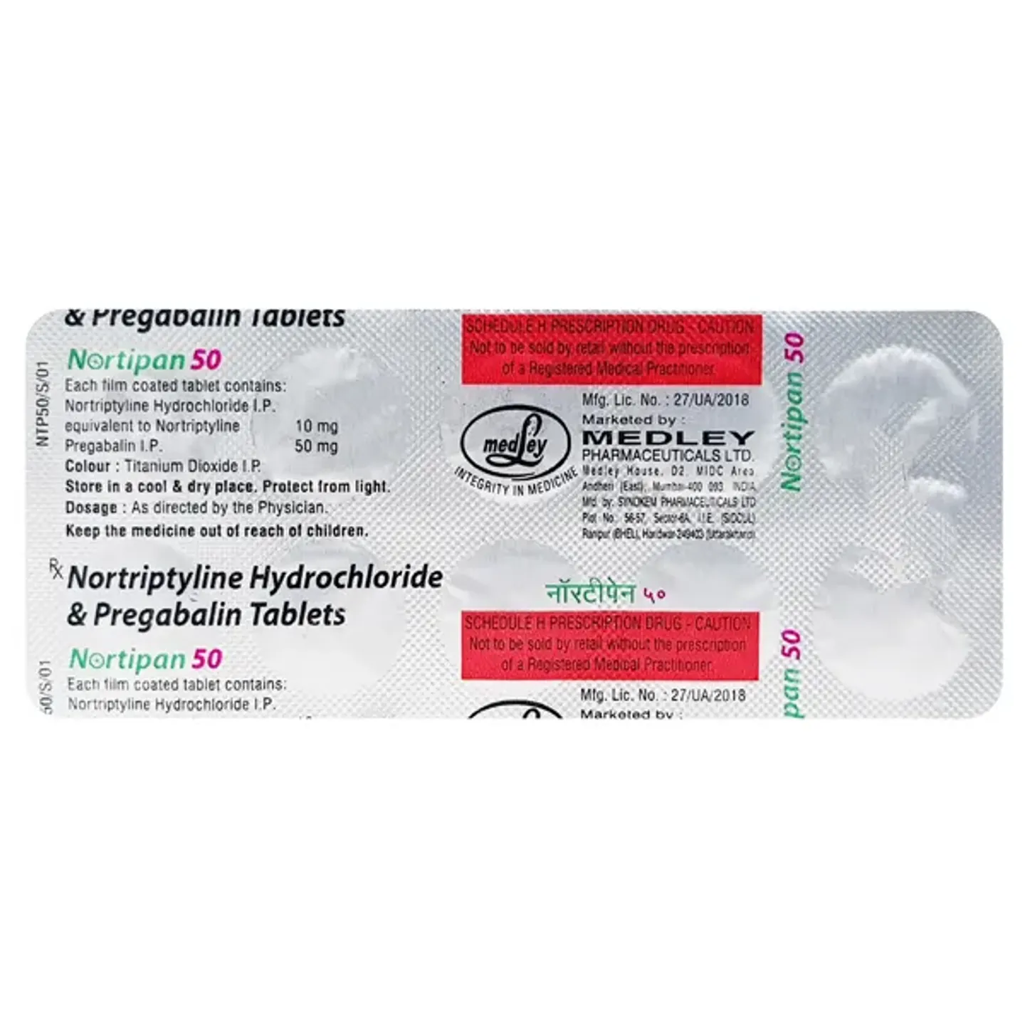 Nortipan Tablet product image