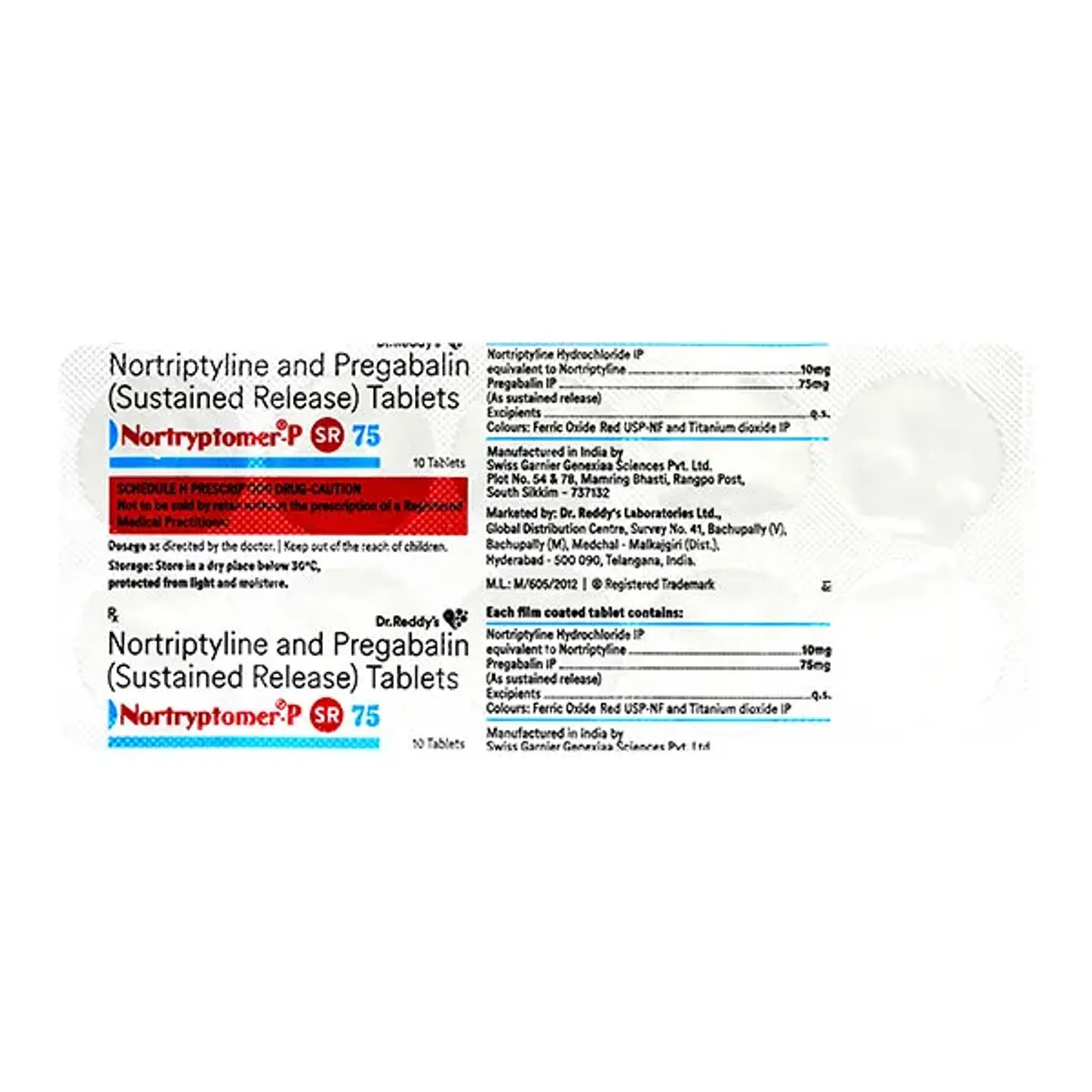 Nortryptomer P Sr 75 Tablet product image