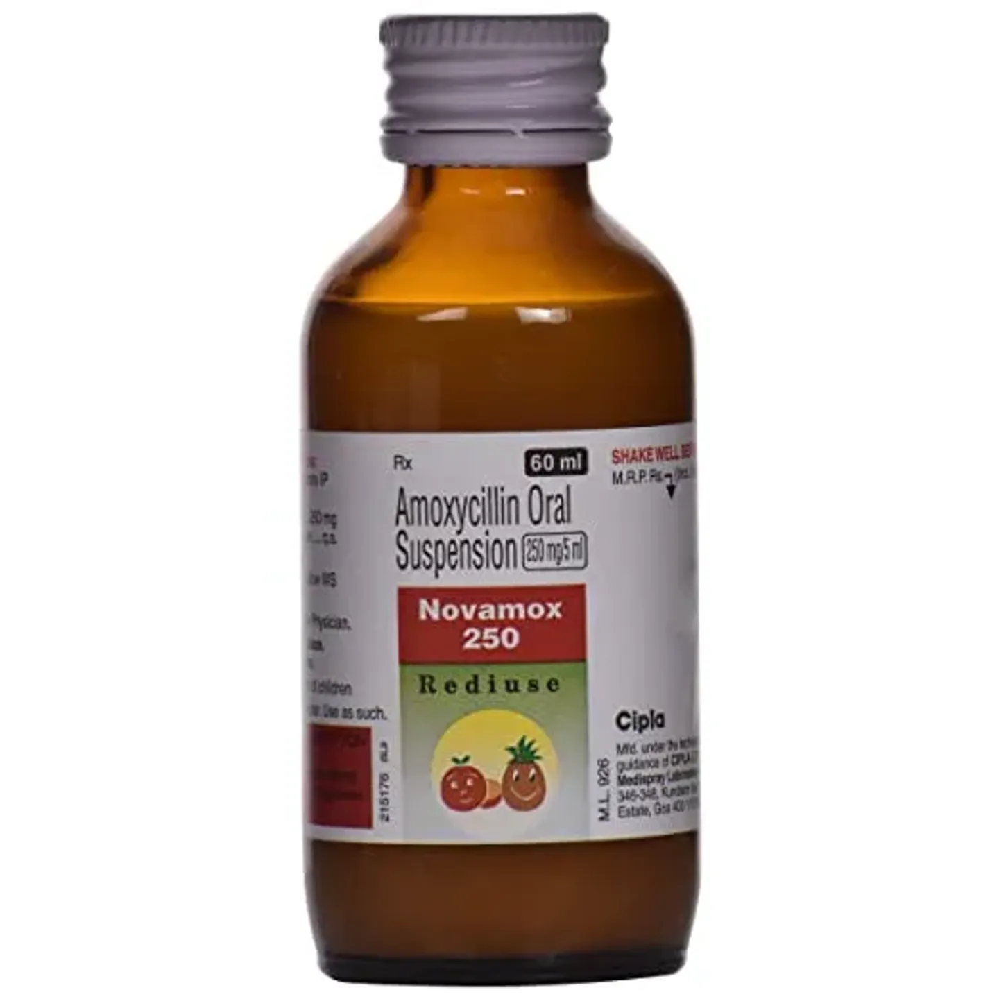 Novamox 250 Syrup 60ml product image