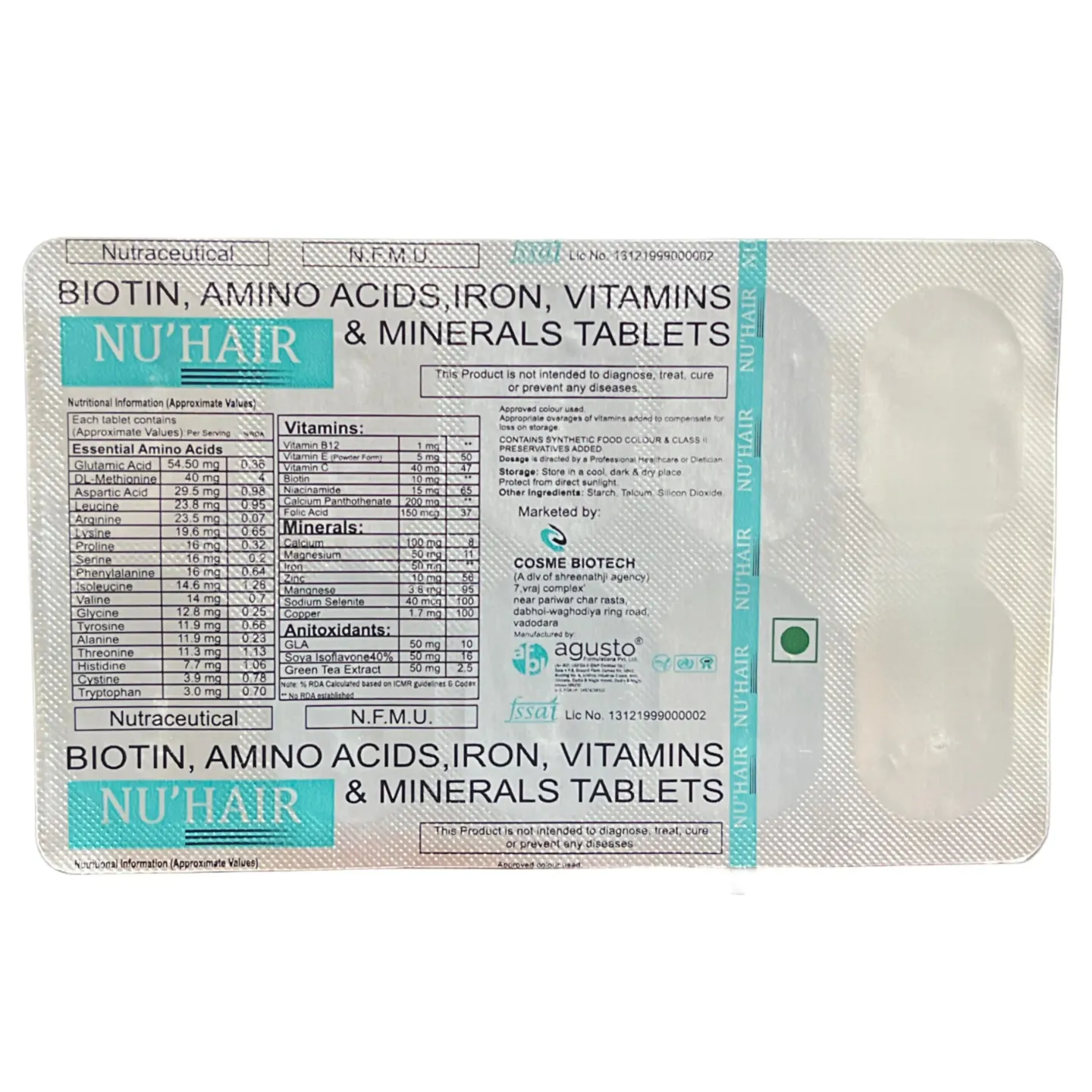 Nu Hair Tablet product image