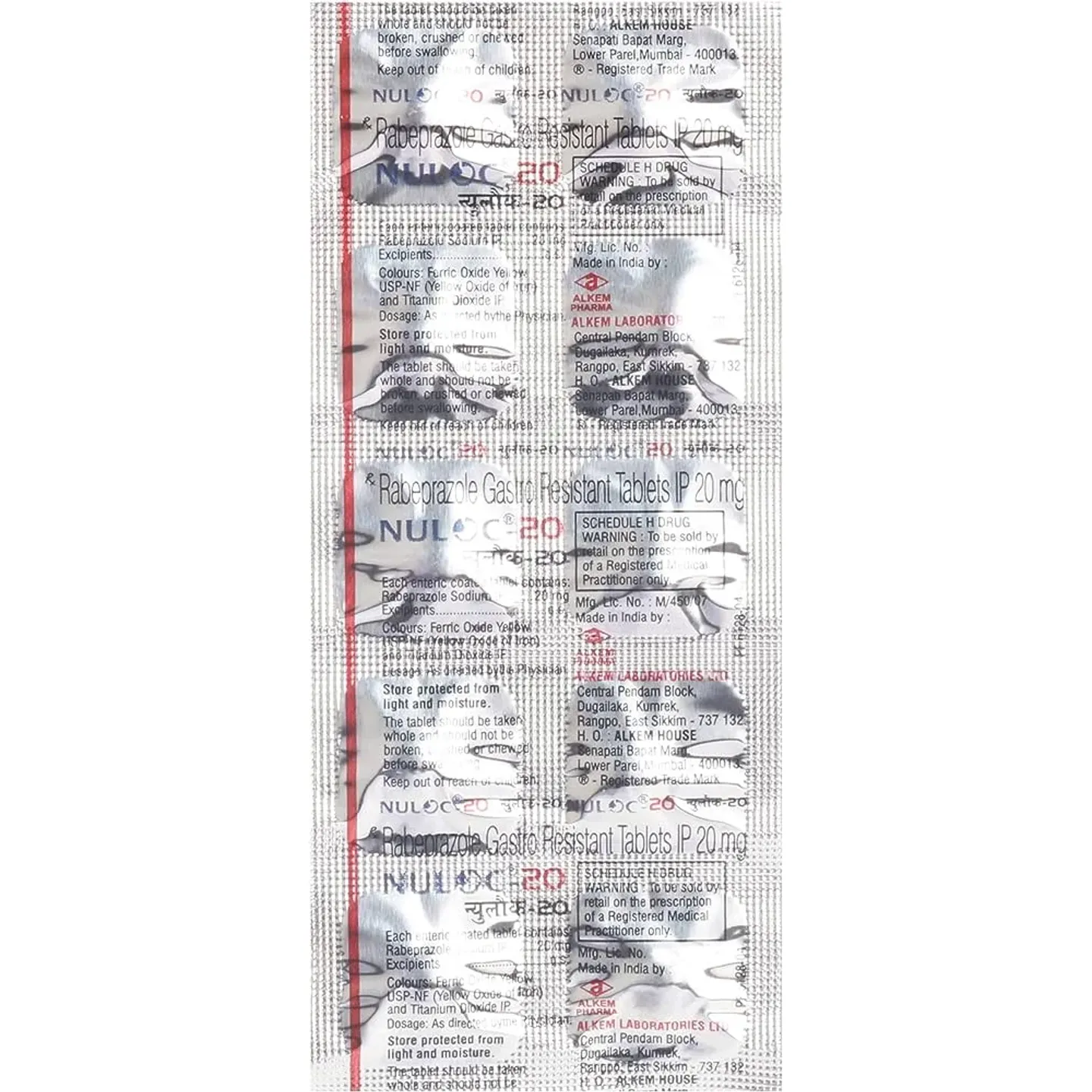 Nuloc 20 Tablet product image