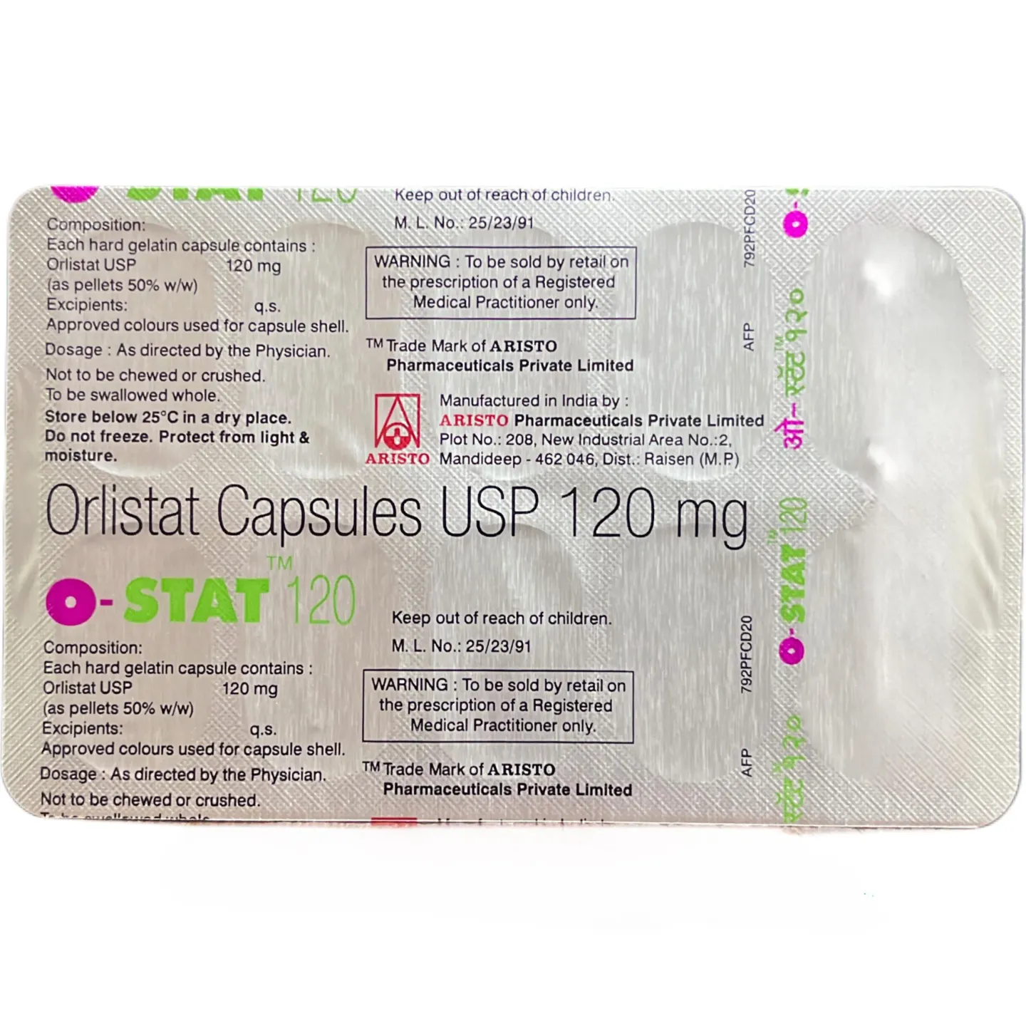 O-stat 120 Capsule product image