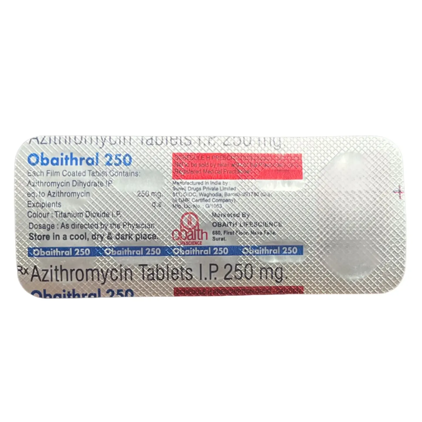 Obaithral 250 Tablet product image