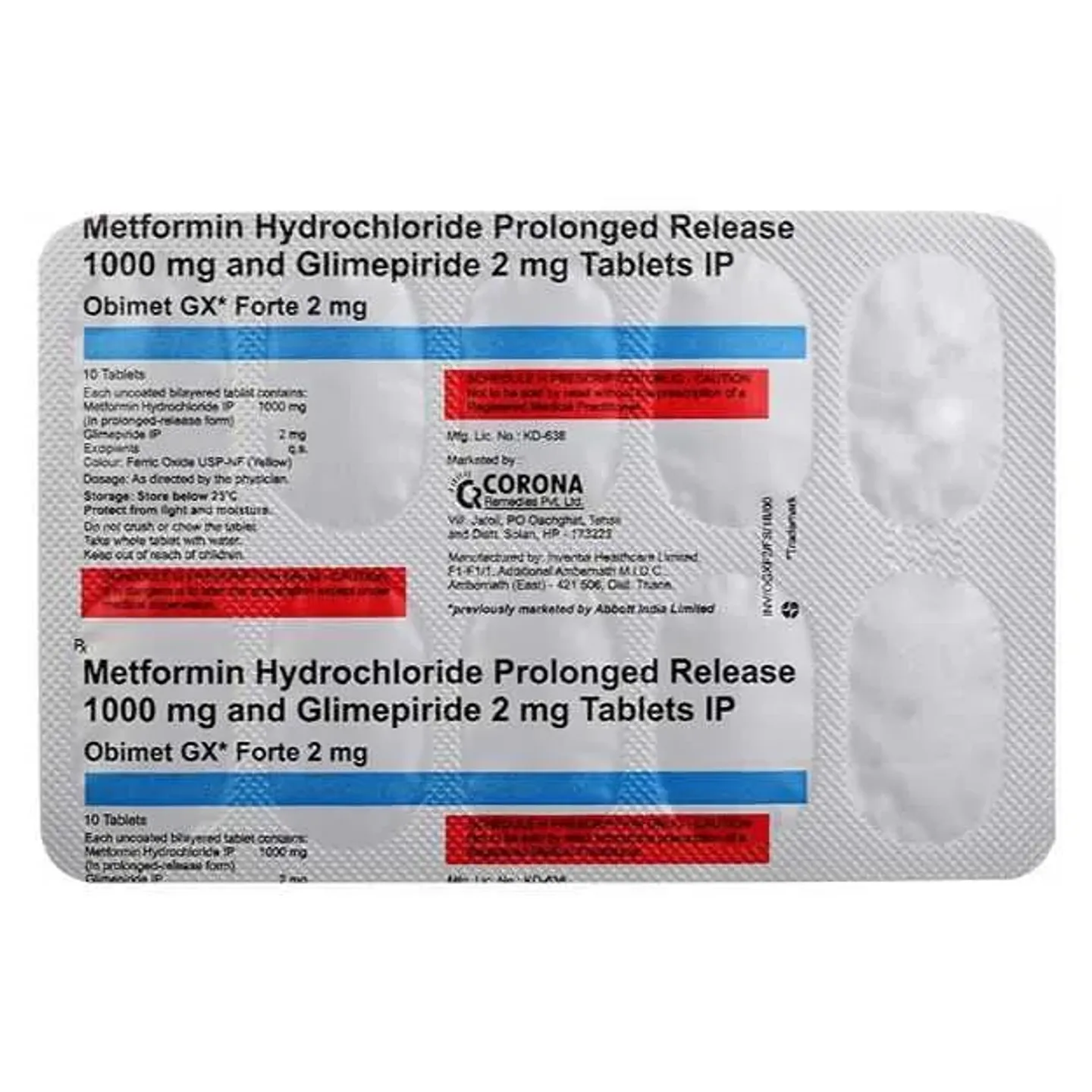 Obimet Gx Forte 2 Tab product image