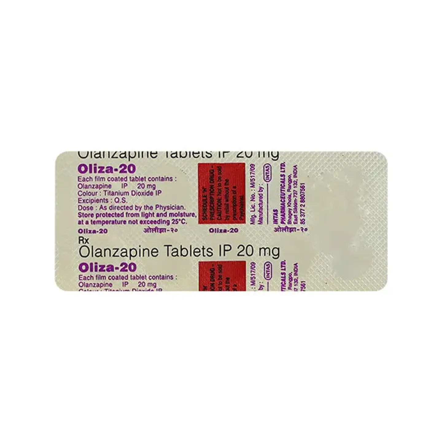 Oliza 20 Tablet product image