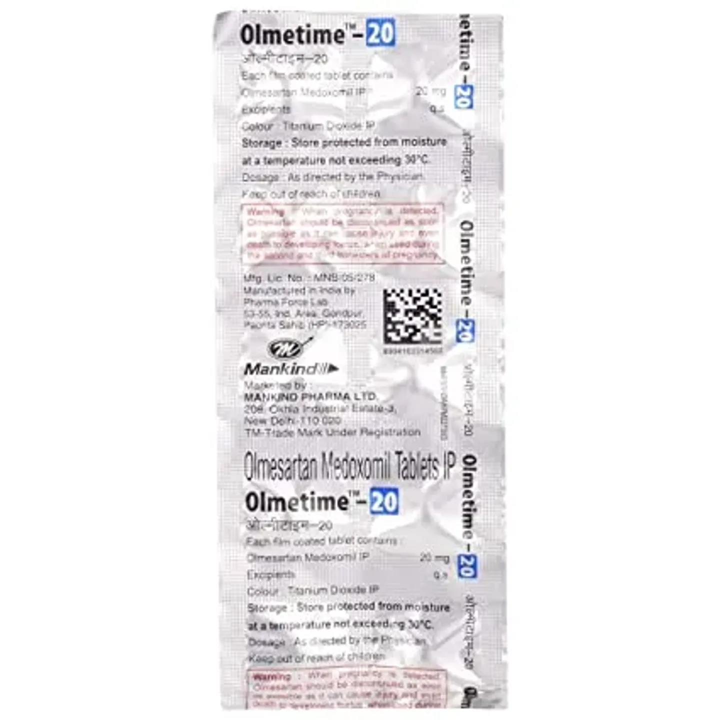 Olmetime 20 Tablet product image