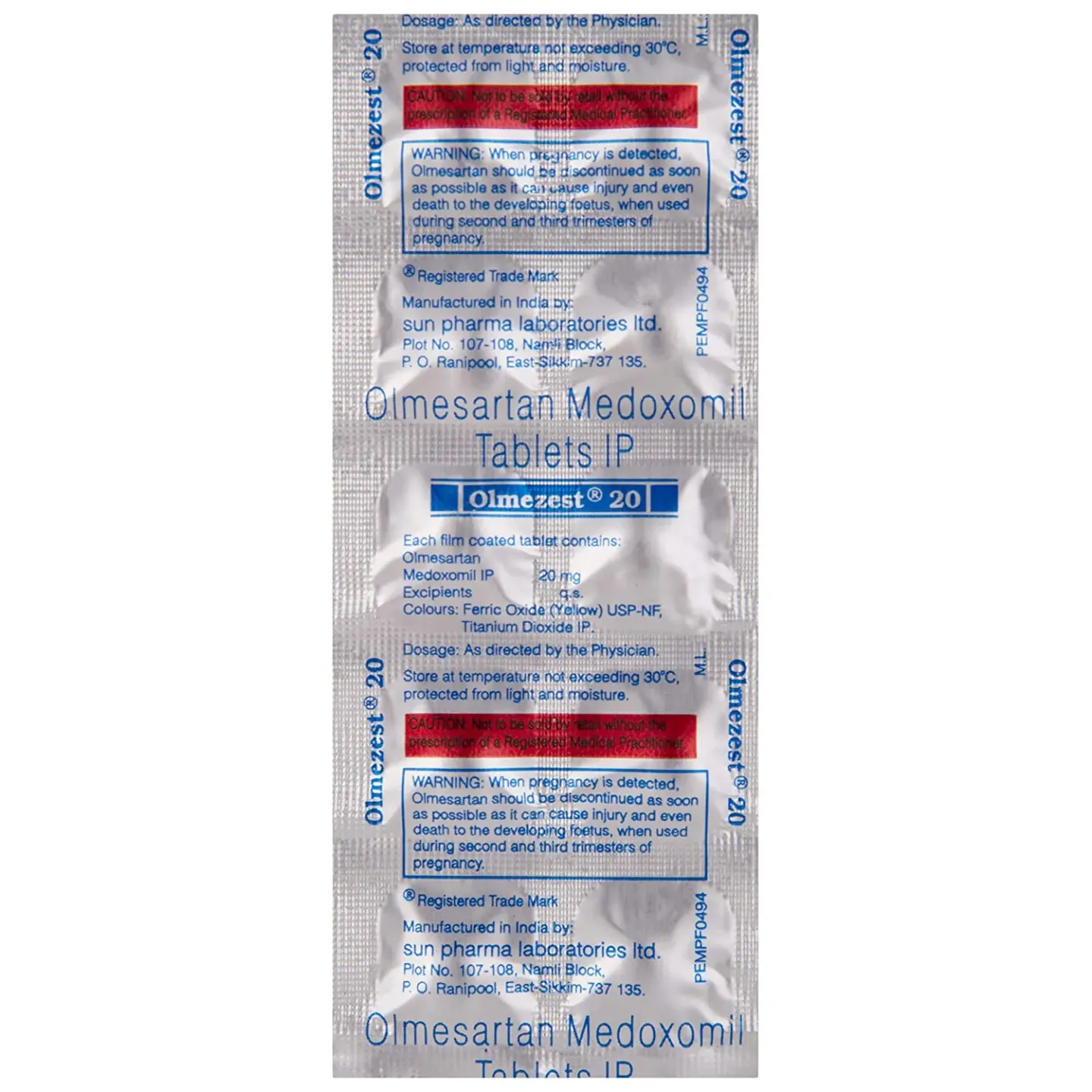 Olmezest 20 Tablet product image