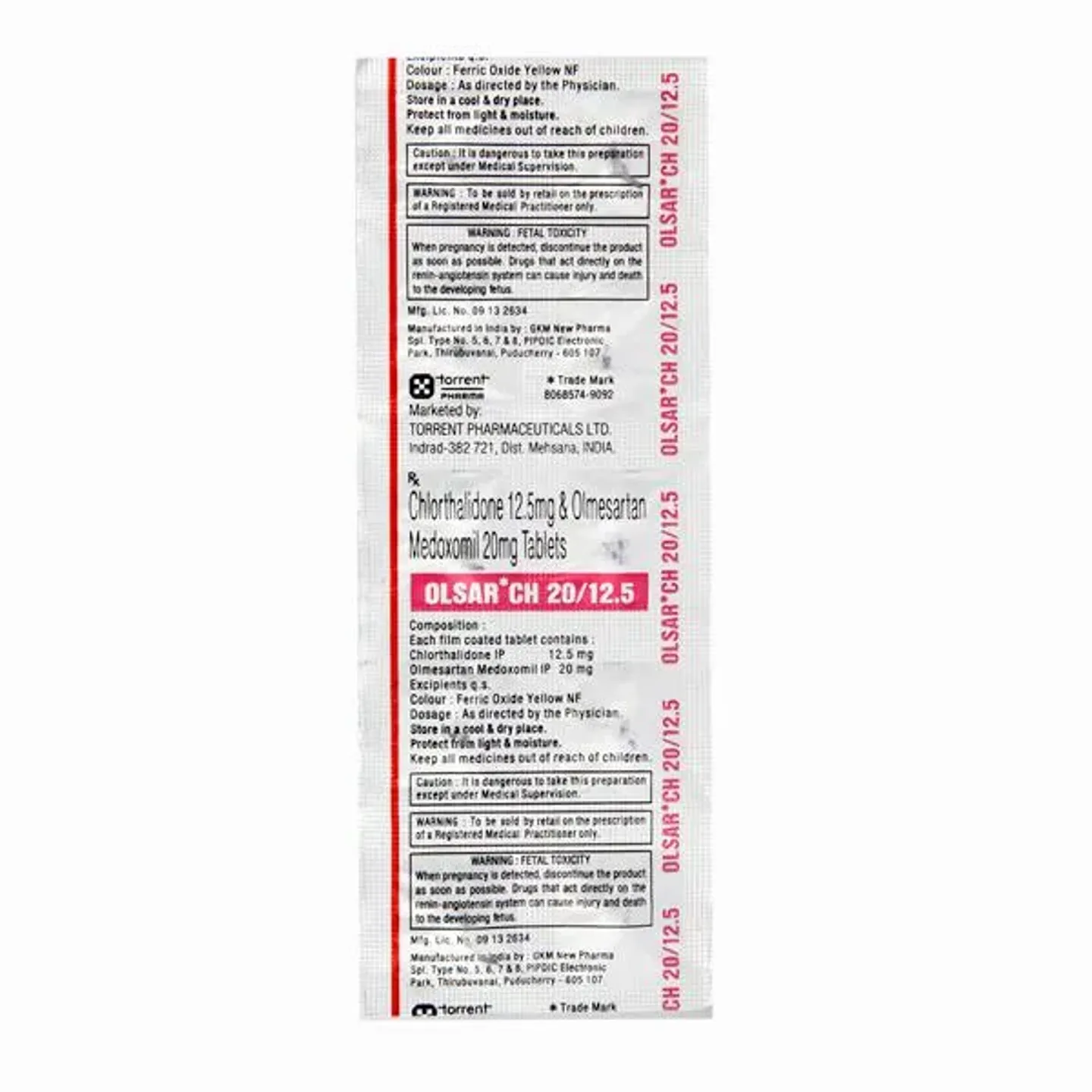 Olsar Ch 20/12.5 Tablet product image