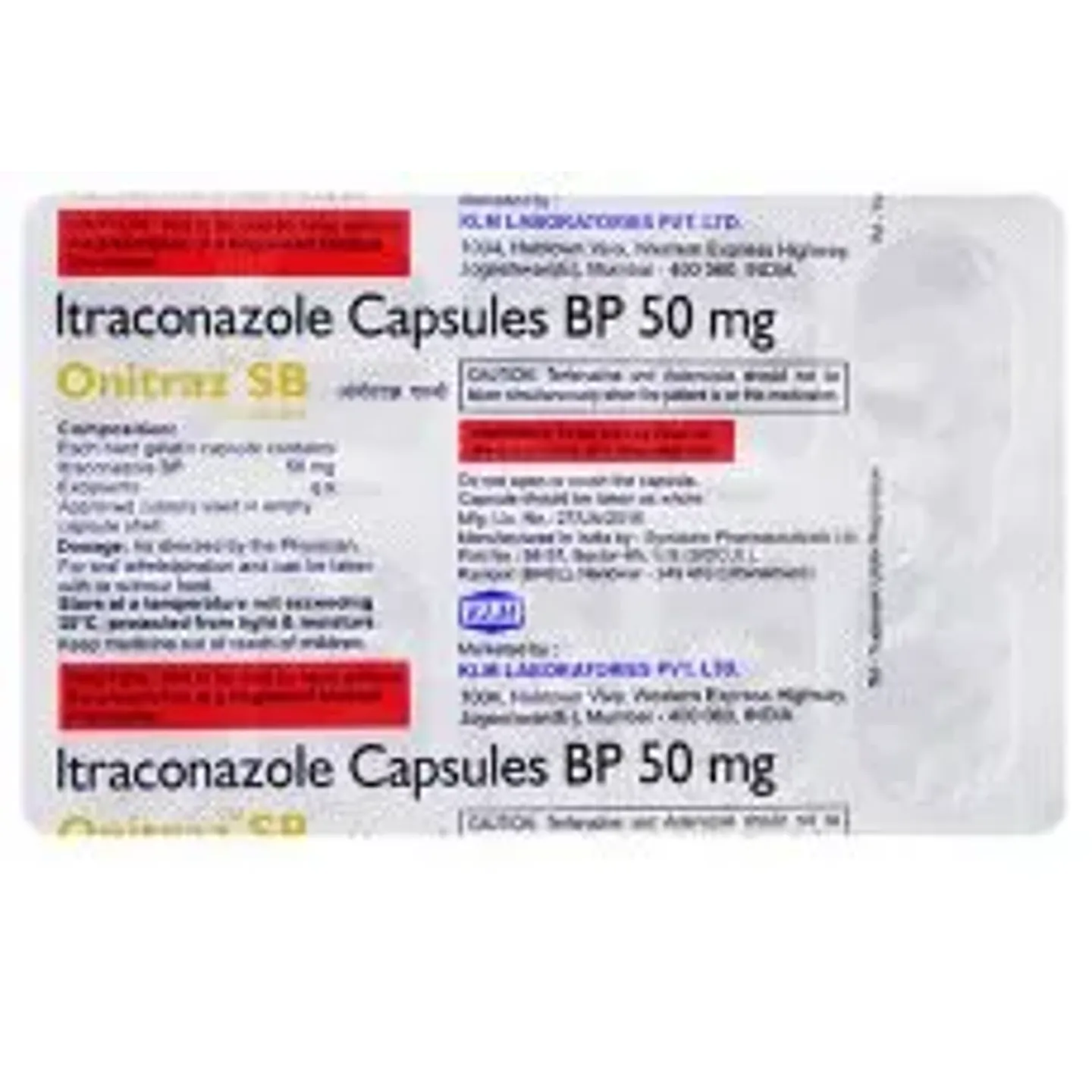 Onitraz Sb 50 Capsule product image