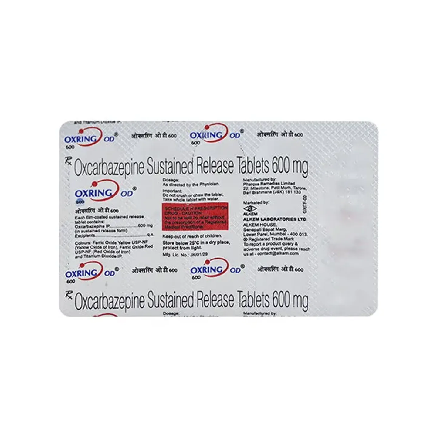 Oxring Od 600 Tablet product image