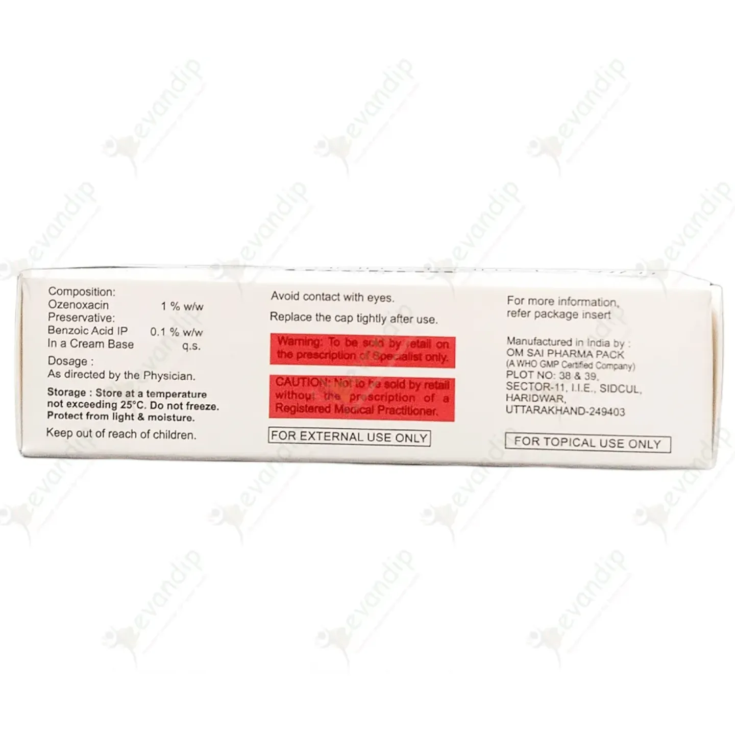 Ozebrut Cream 5gm product image