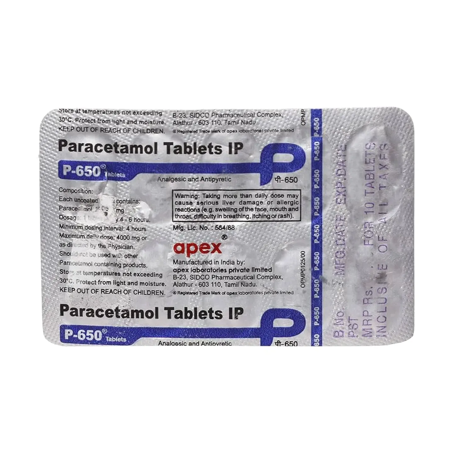 P 650 Tablets product image