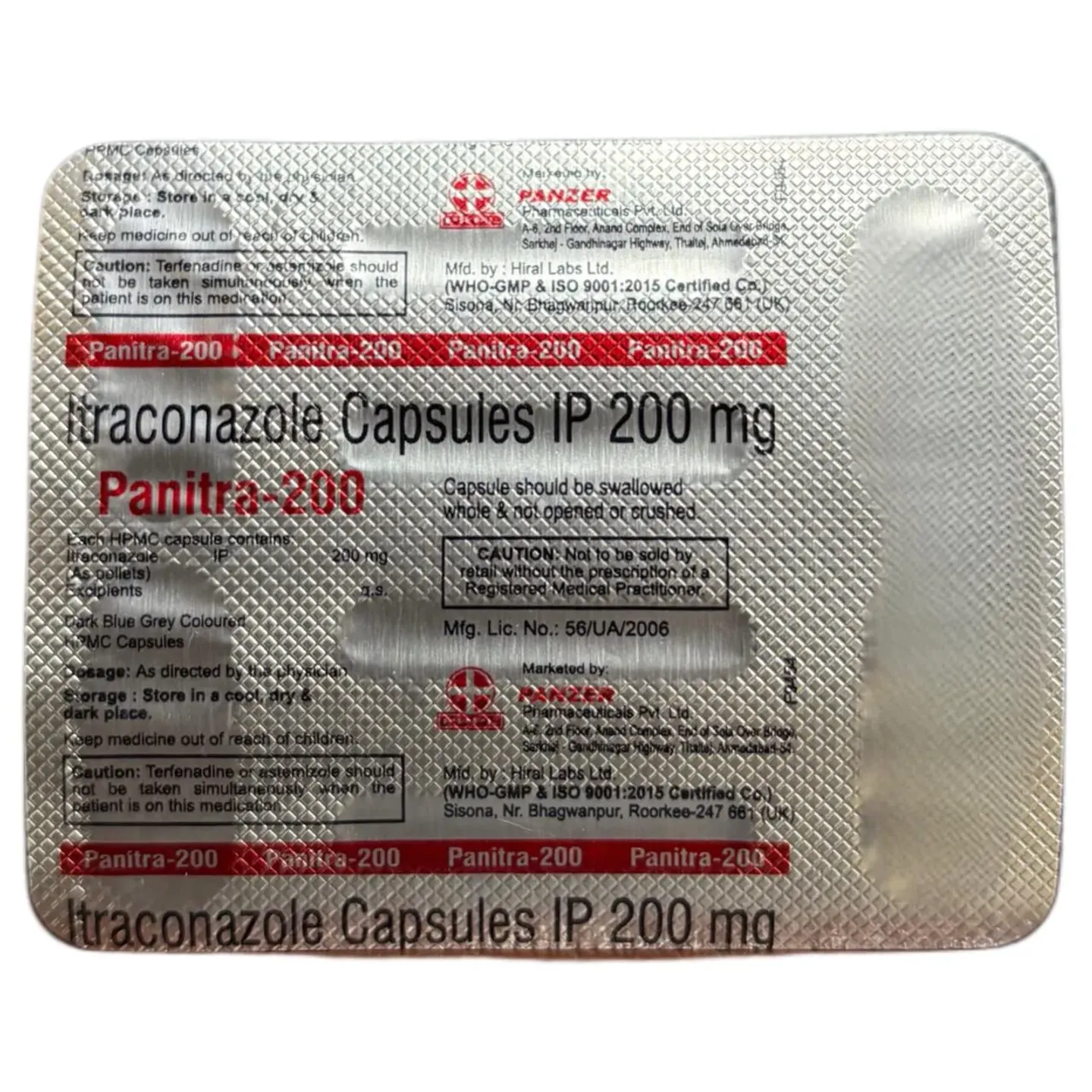 Panitra 200mg Capsule product image