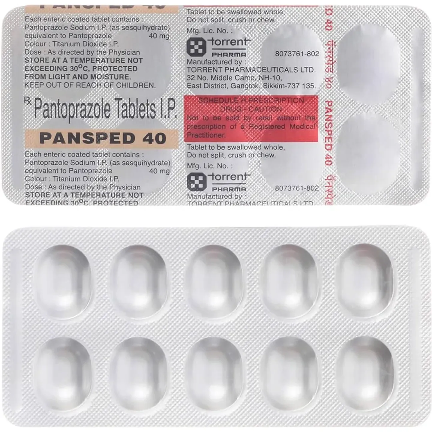 Pansped 40 Tablet product image