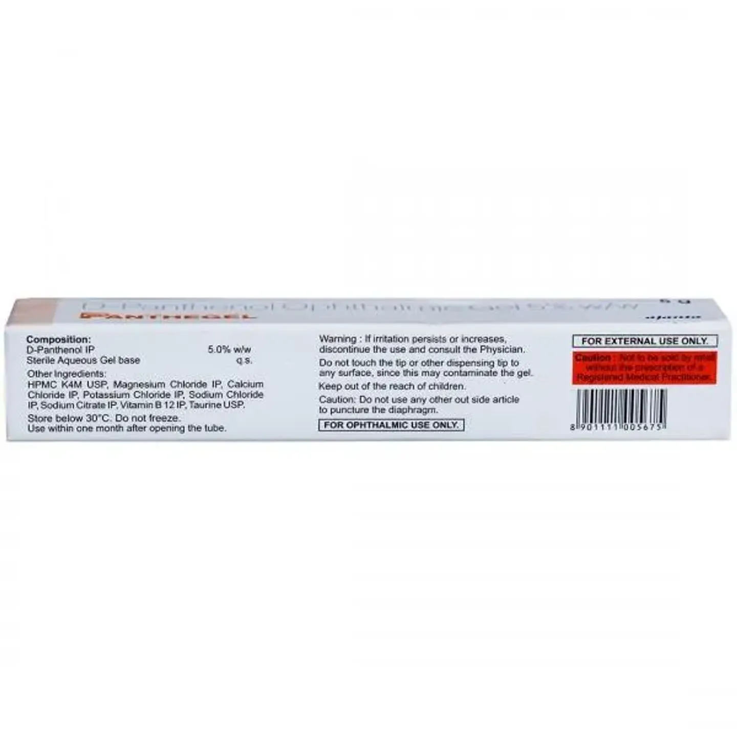 Panthegel Ophthalmic Gel 5gm product image