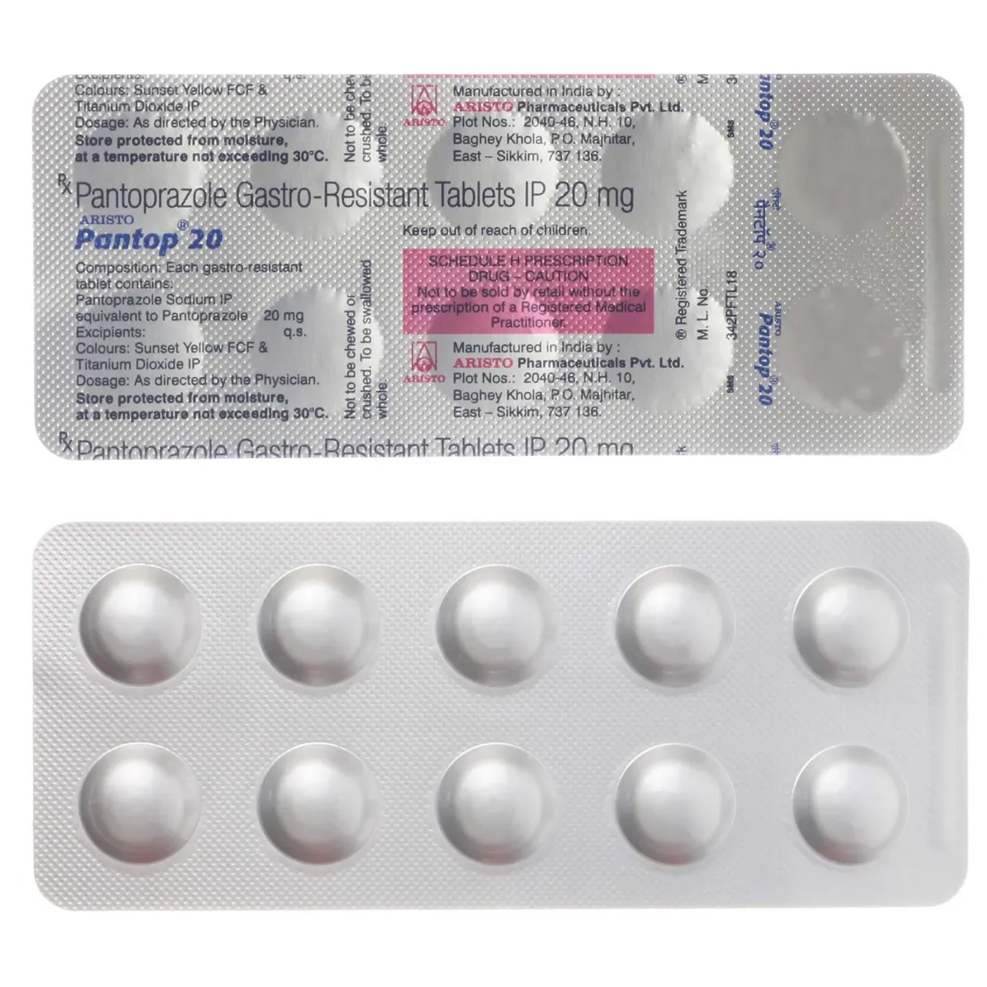 Pantop 20 Tablet product image