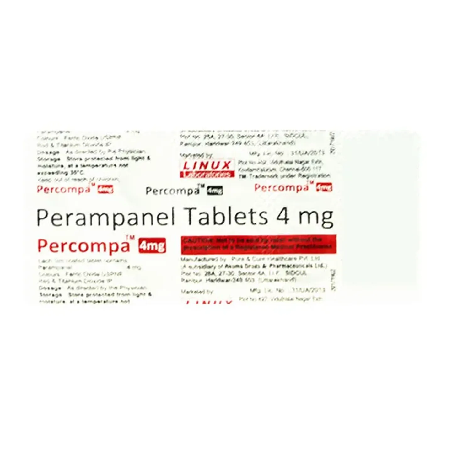 Percompa 4mg Tablet product image