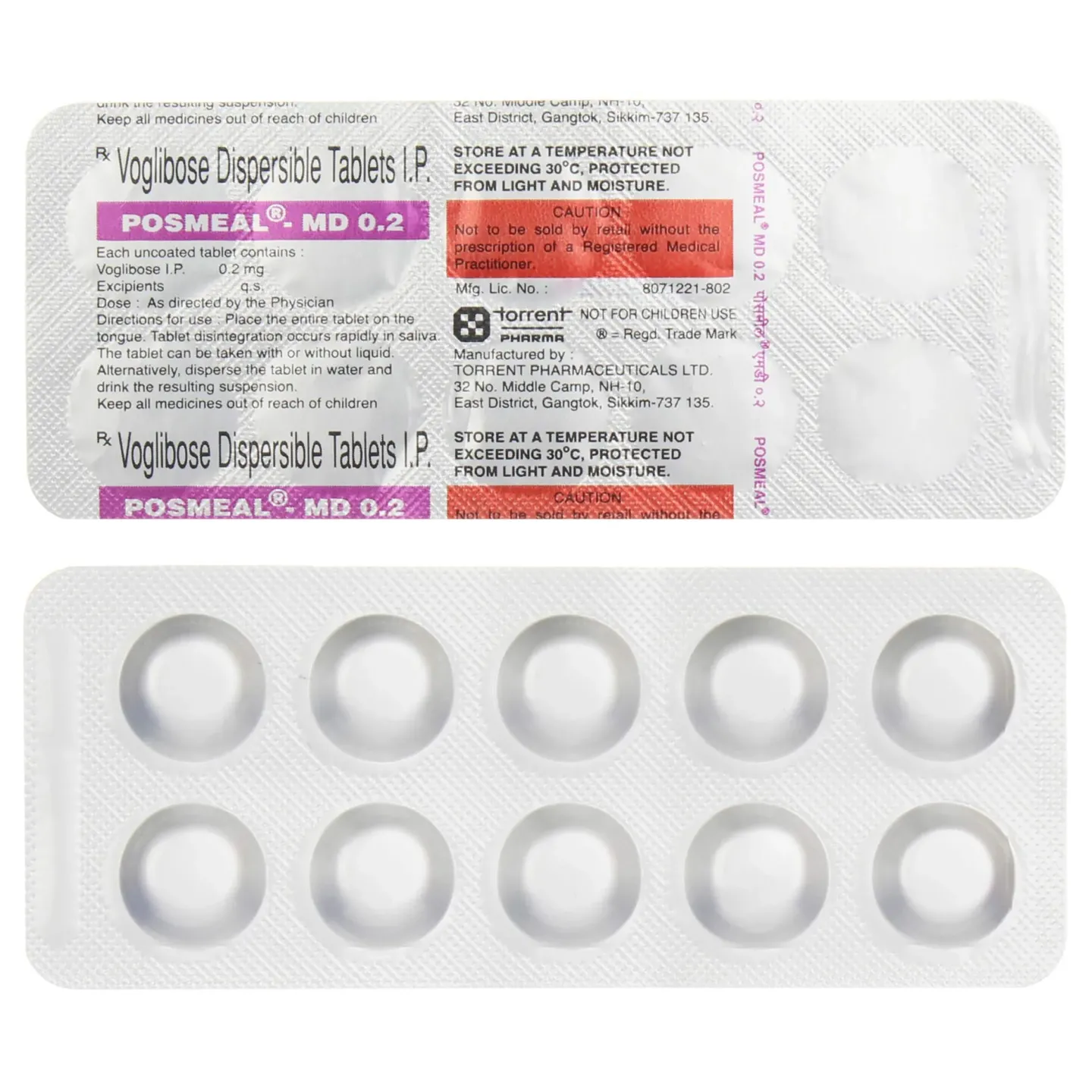 Posmeal Md 0.2 Tablet product image
