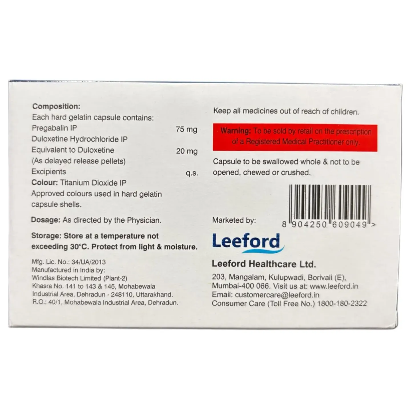 Pregabanyl Dx Capsule product image