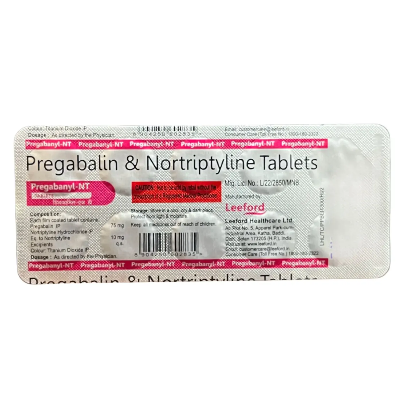 Pregabanyl Nt Tablet product image