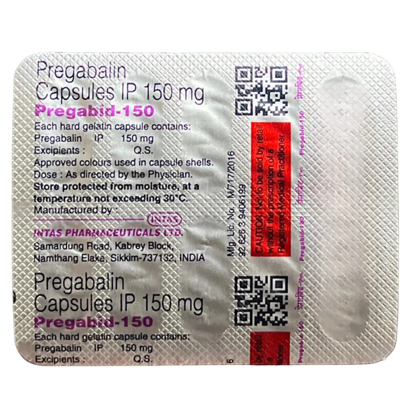 Pregabid 150 Capsule product image