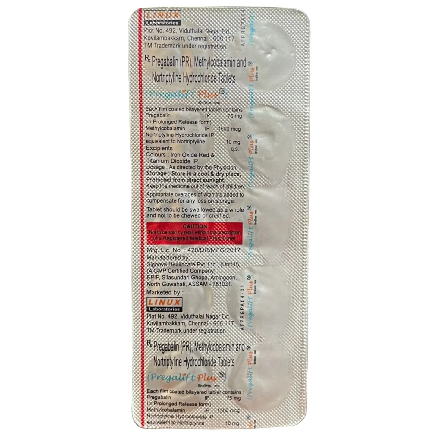 Pregalift Plus Tablet product image