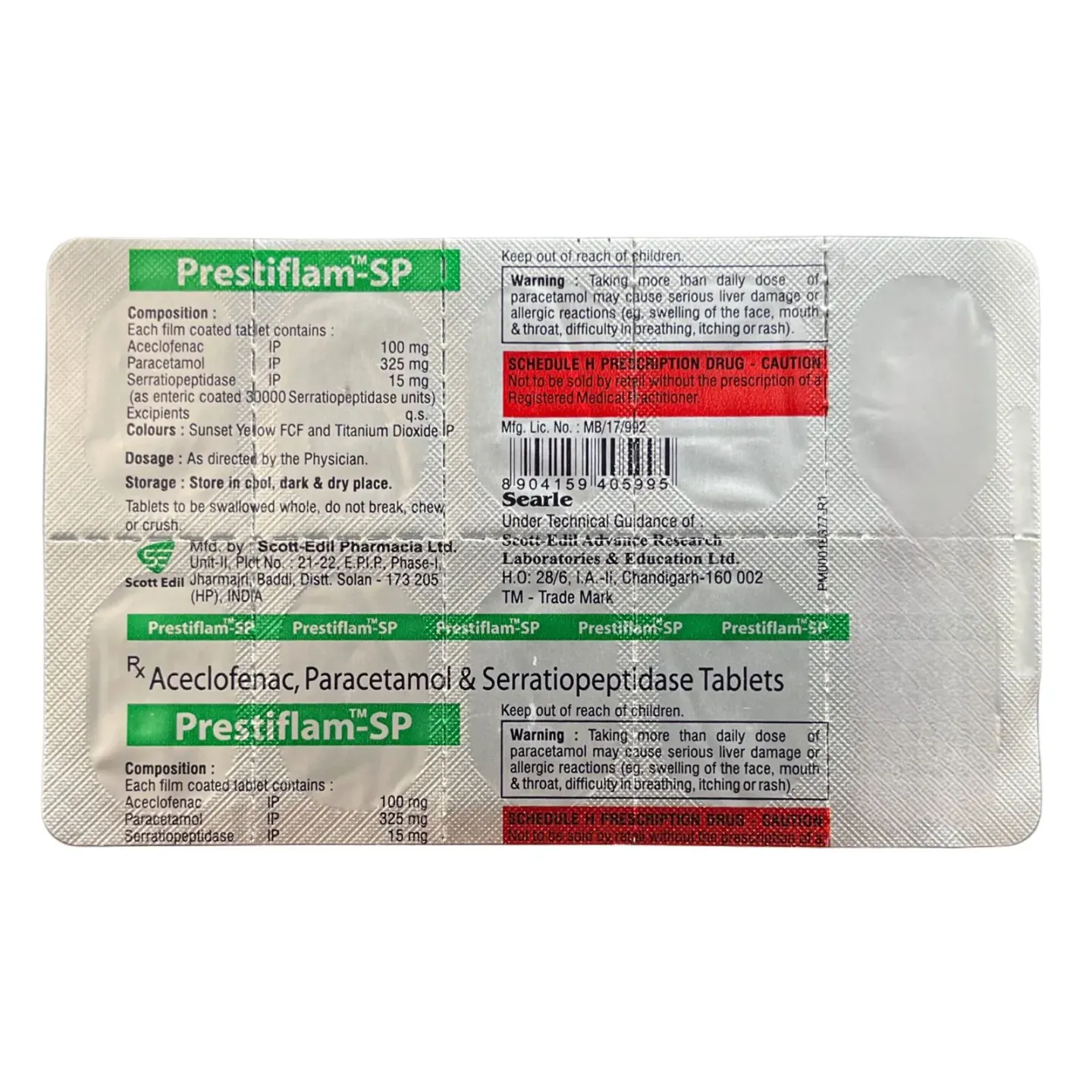 Prestiflam Sp Tablet product image