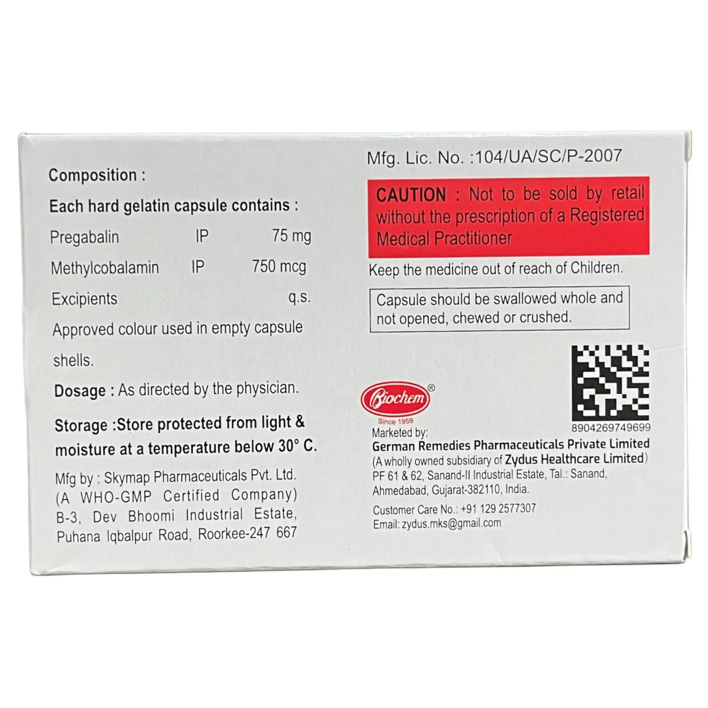 Prosovit M 75 Capsule product image