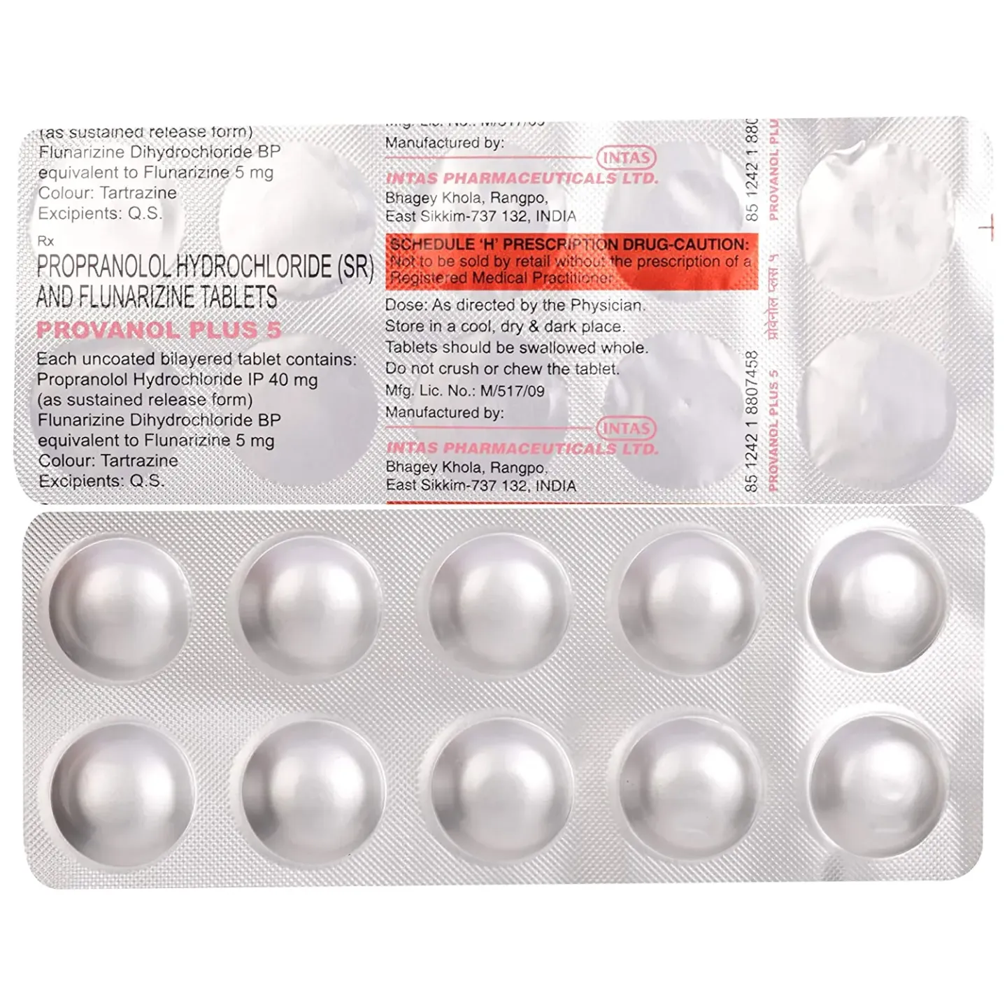 Provanol Plus 5 Tablet product image
