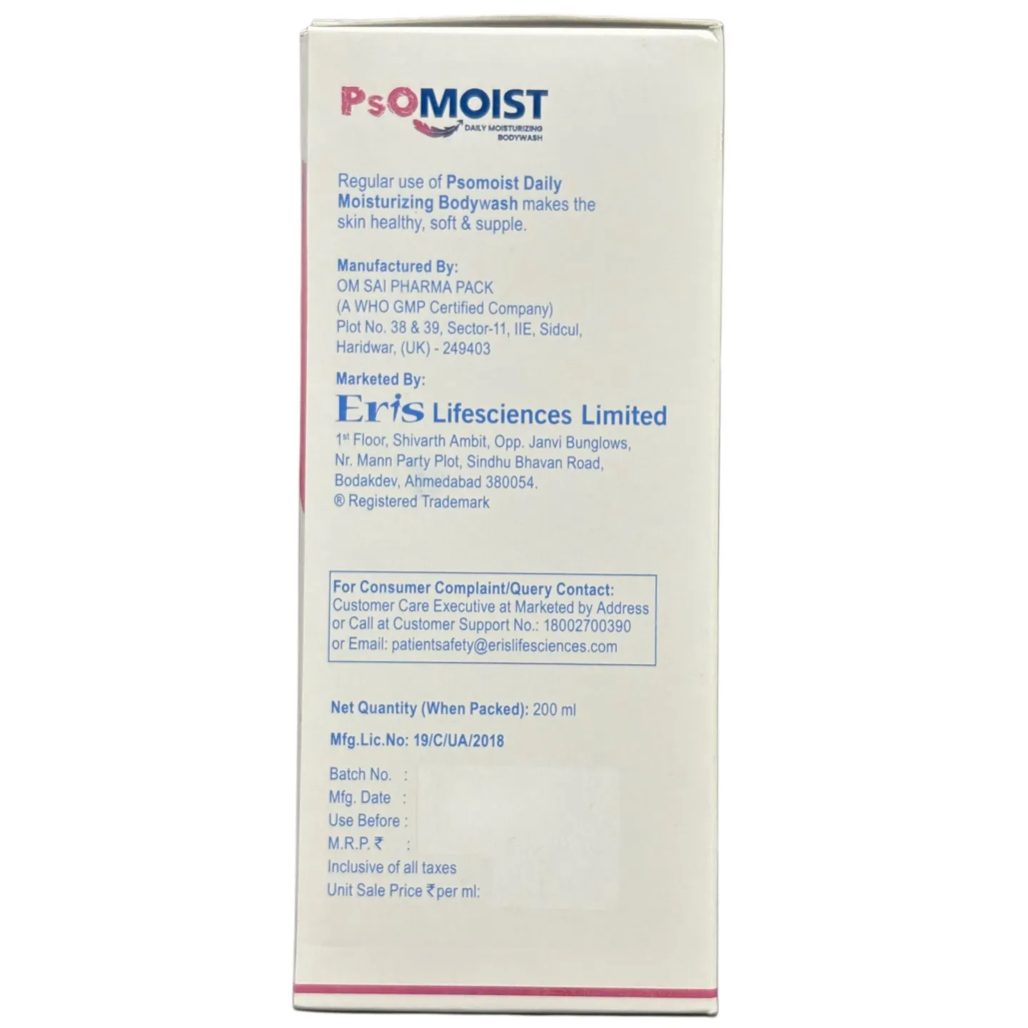 Psomoist Daily Moisturizing Body Wash product image