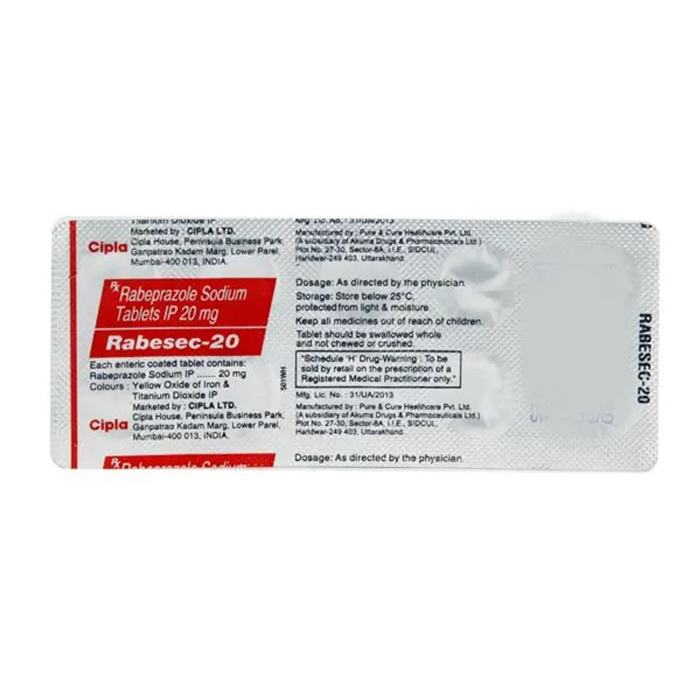 Rabesec 20 Tablet product image