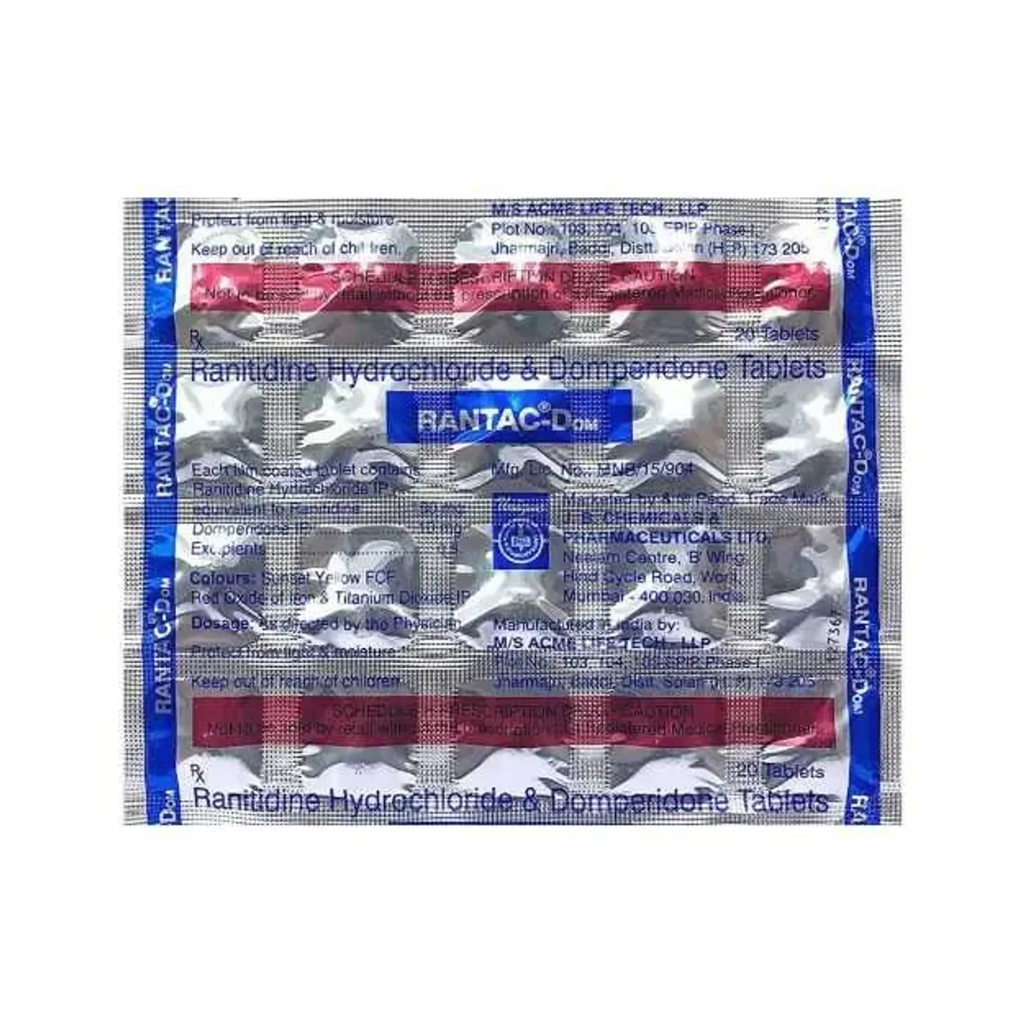 Rantac Dom Tablet product image