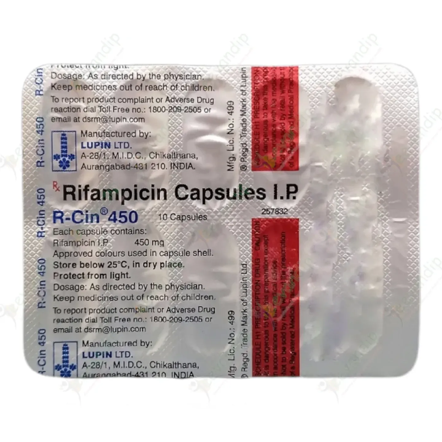 Rcin 450mg Capsule product image